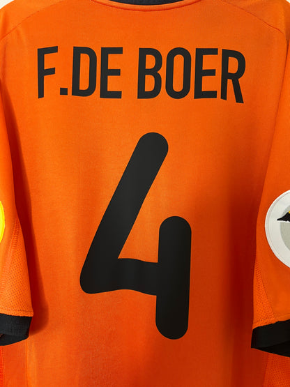 Netherlands 2000 EURO Home Shirt De Boer #4 XL