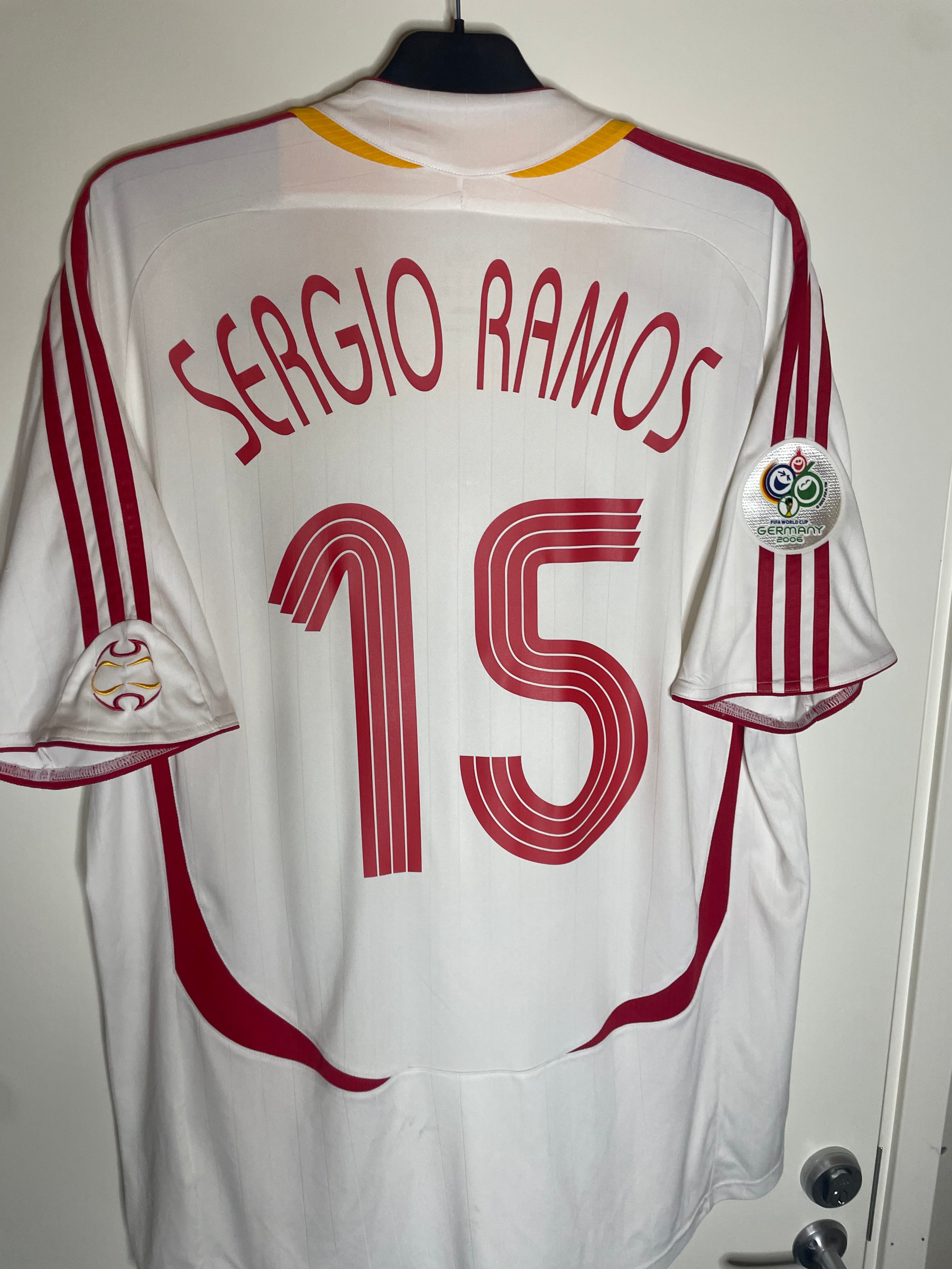 Spanien VM 2006 Bortatröja Sergio Ramos #15 XL