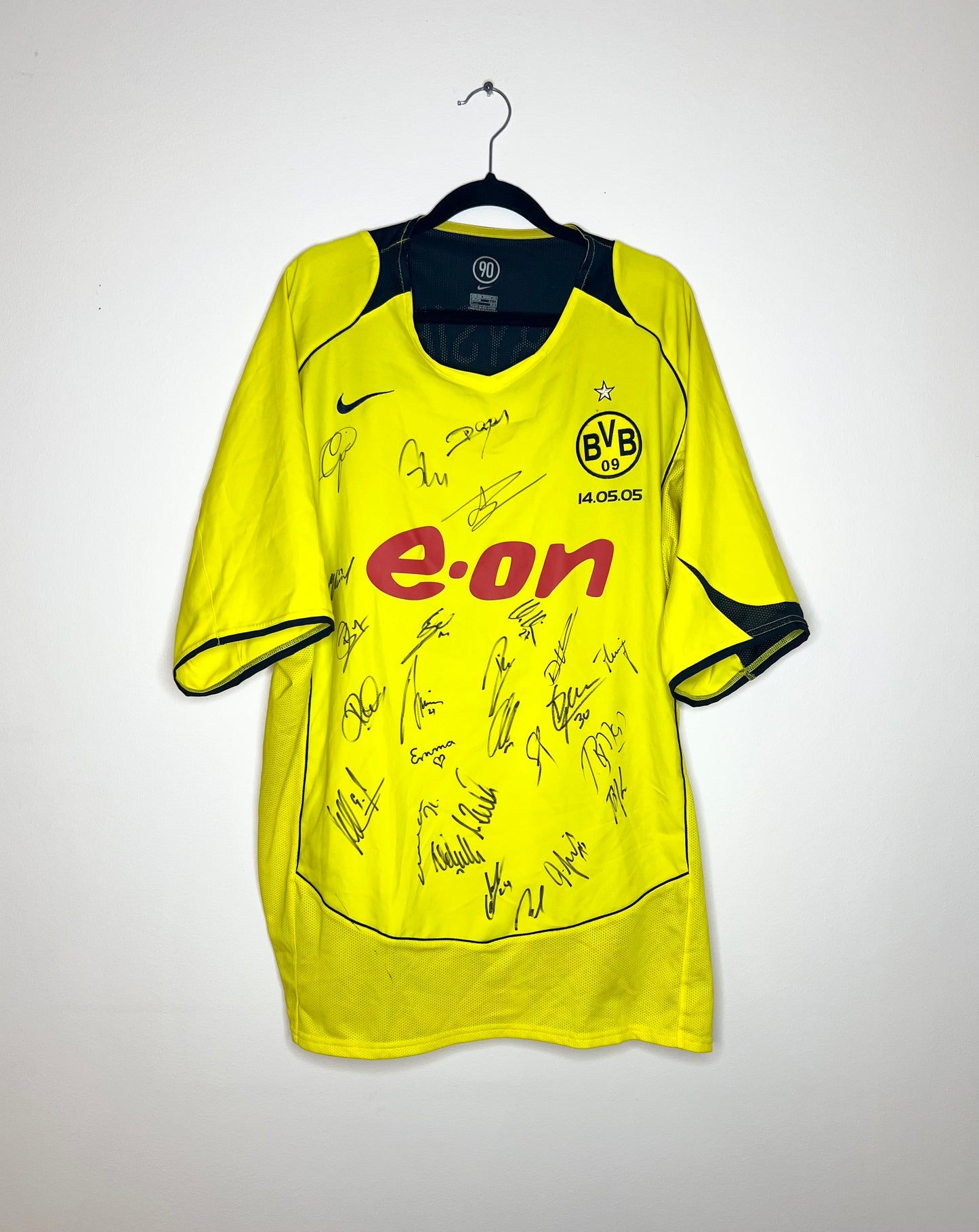 Borussia Dortmund 2004-05 Home Shirt *SIGNED* Derbysieger #05 XXL