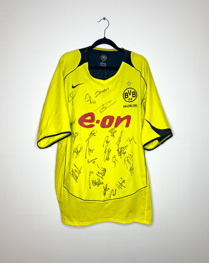 Borussia Dortmund 2004-05 Home Shirt *SIGNED* Derbysieger #05 XXL