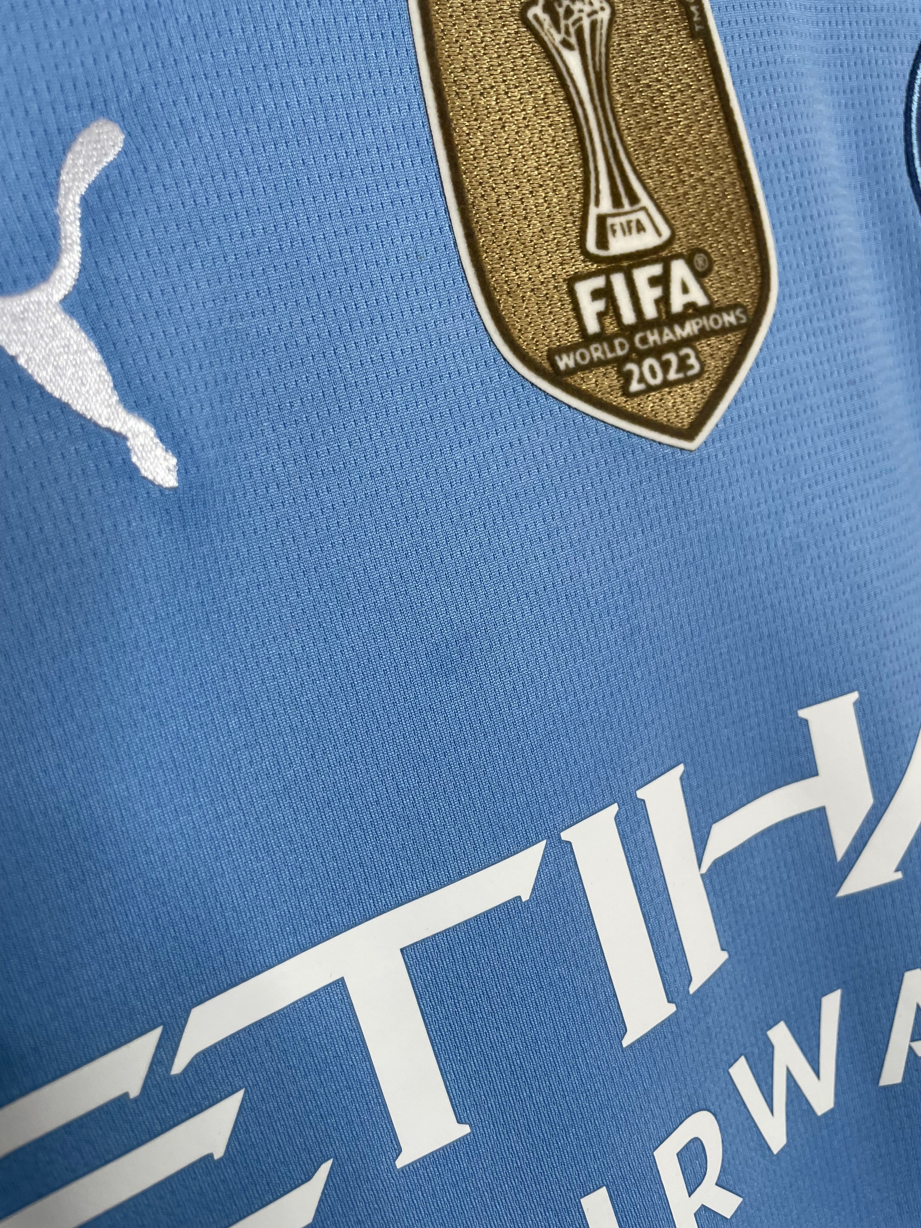 Manchester City 2024-25 UCL Home Shirt Haaland #9 Small
