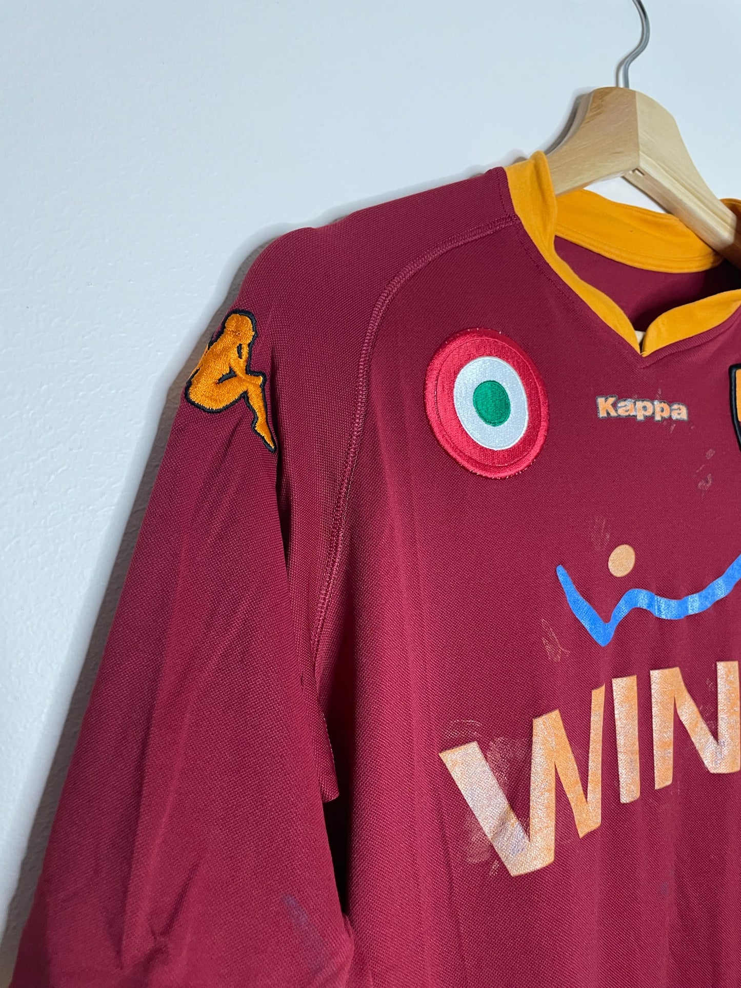 AS Roma 2007-08 Home Shirt Totti #10 Large