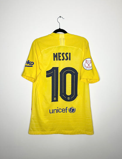 FC Barcelona PLAYER VERSION 2020-21 Copa Del Rey Final Fourth Shirt Messi #10 Medium