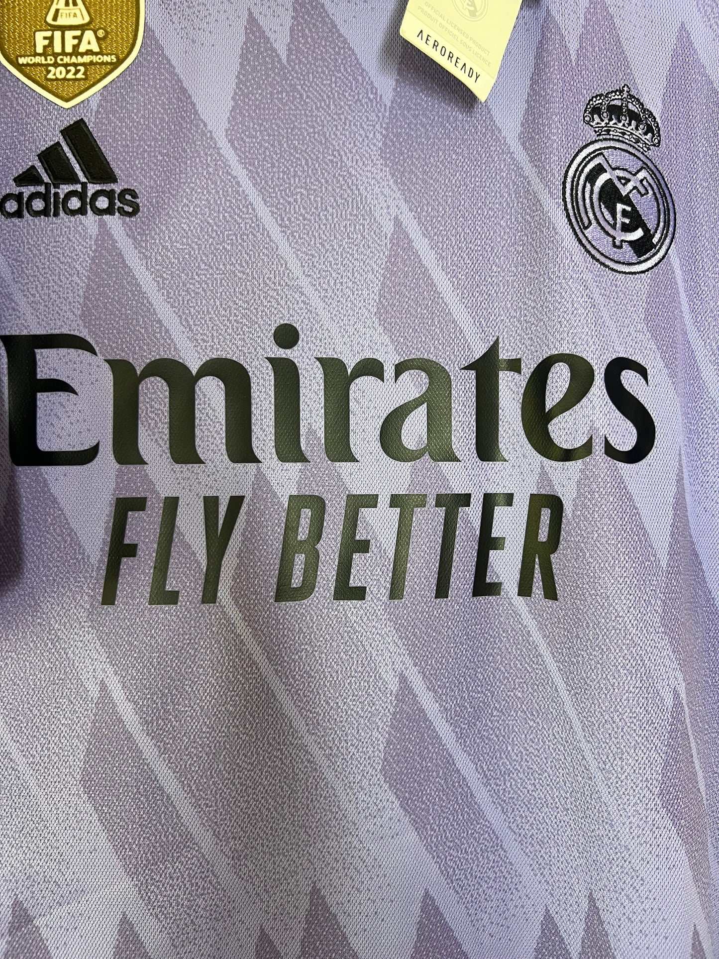 Real Madrid 2022-23 BNWT UCL Away Shirt Rodrygo #21 XL