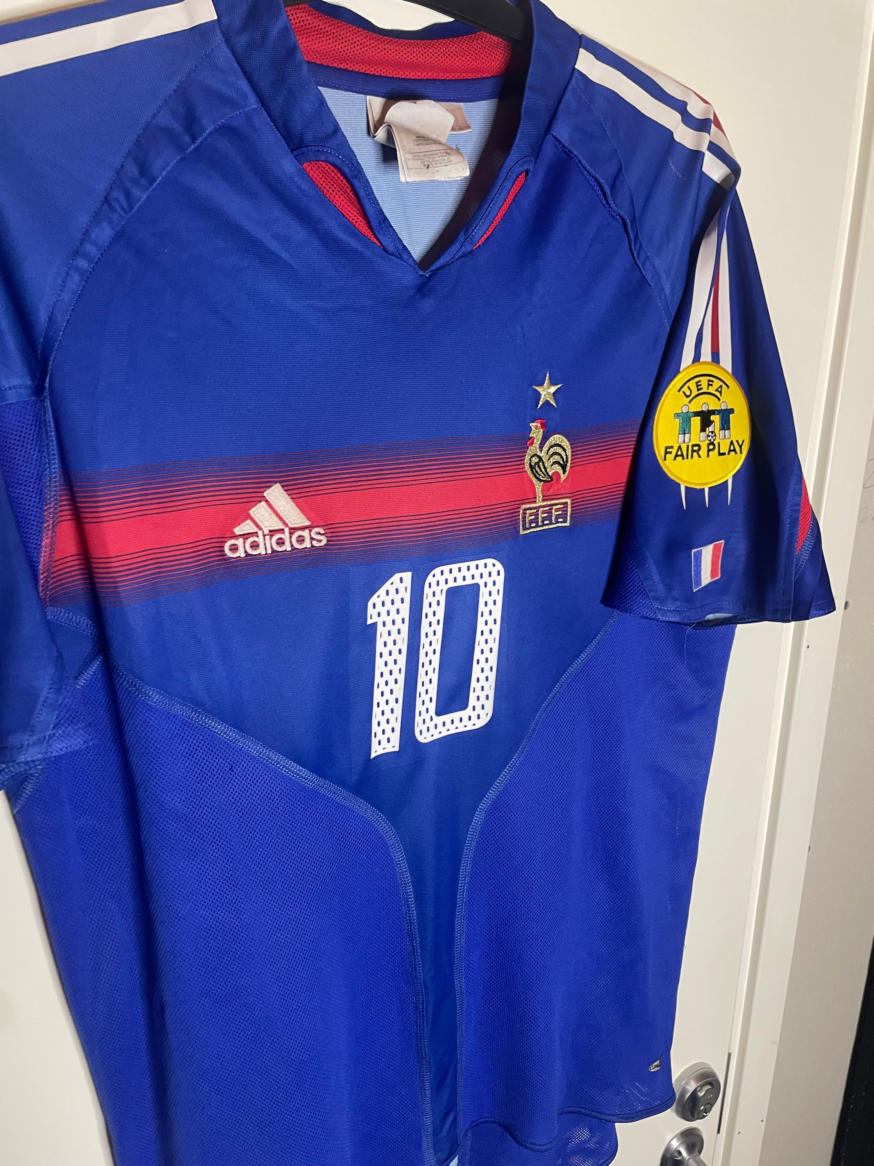 Frankrike EURO 2004 Hemmatröja Zidane #10 Medium