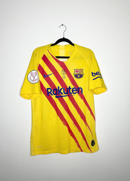 FC Barcelona PLAYER VERSION 2020-21 Copa Del Rey Final Fourth Shirt Messi #10 Medium