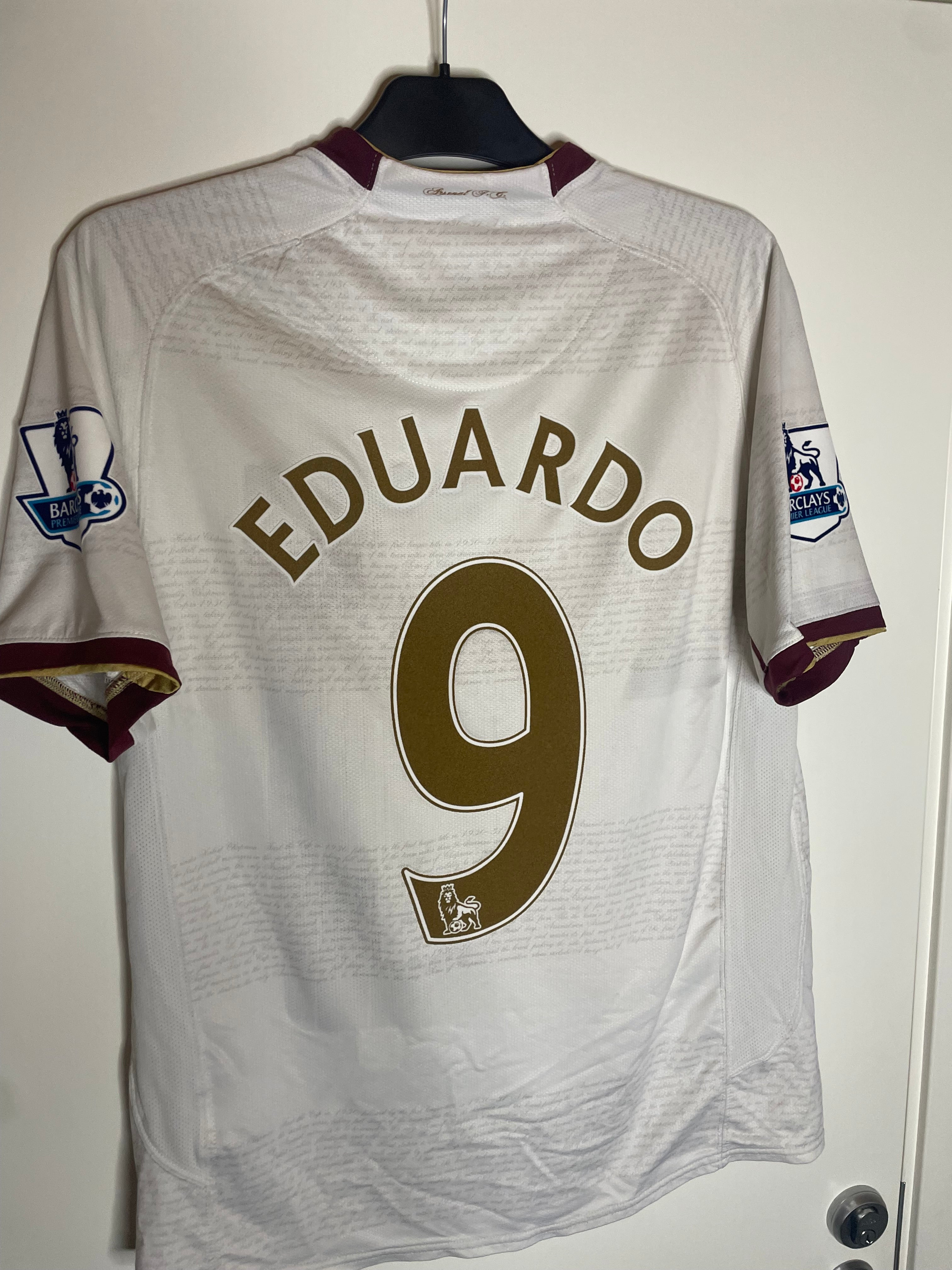 Arsenal 2007-08 Bortatröja Eduardo #9 Medium