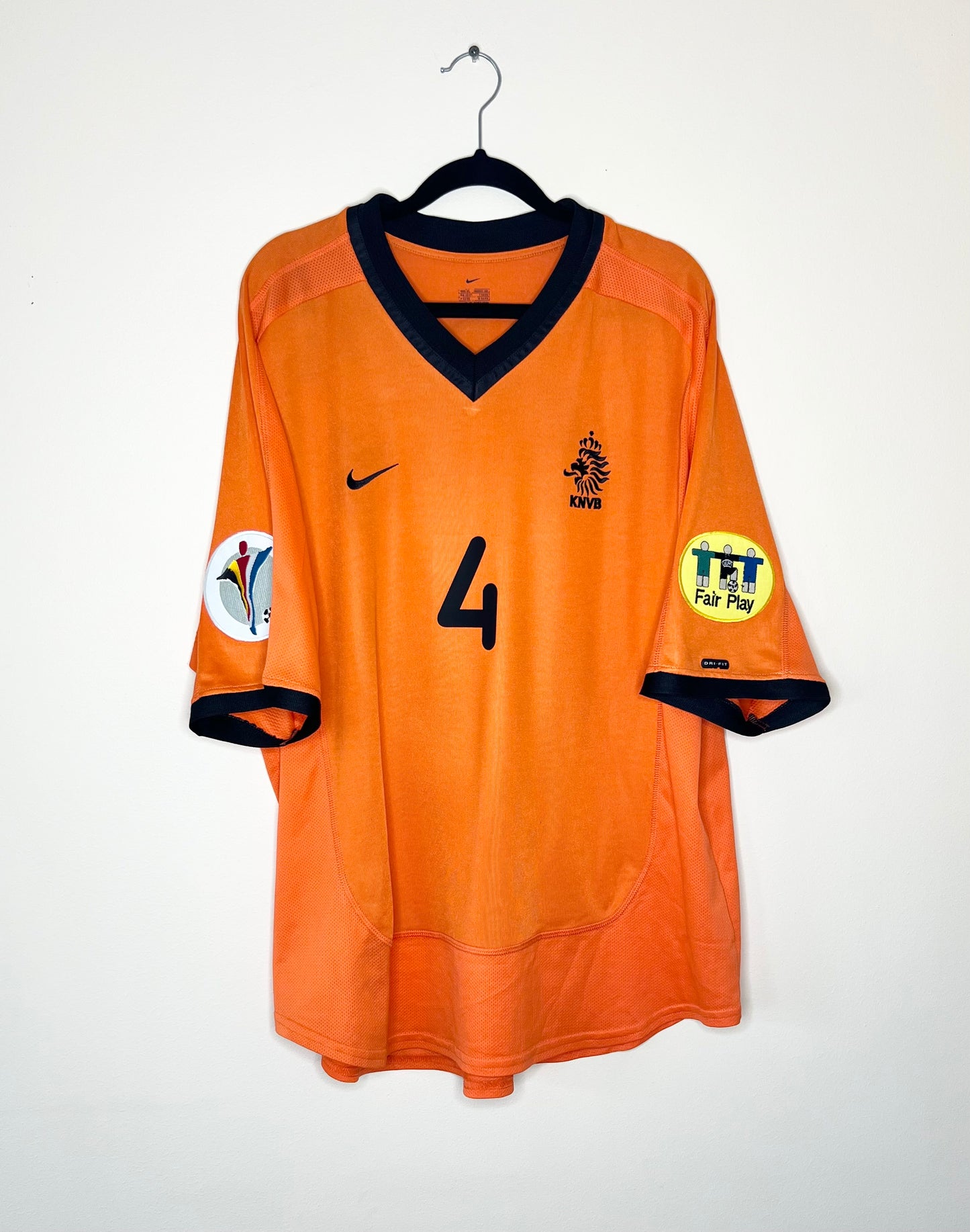 Netherlands 2000 EURO Home Shirt De Boer #4 XL