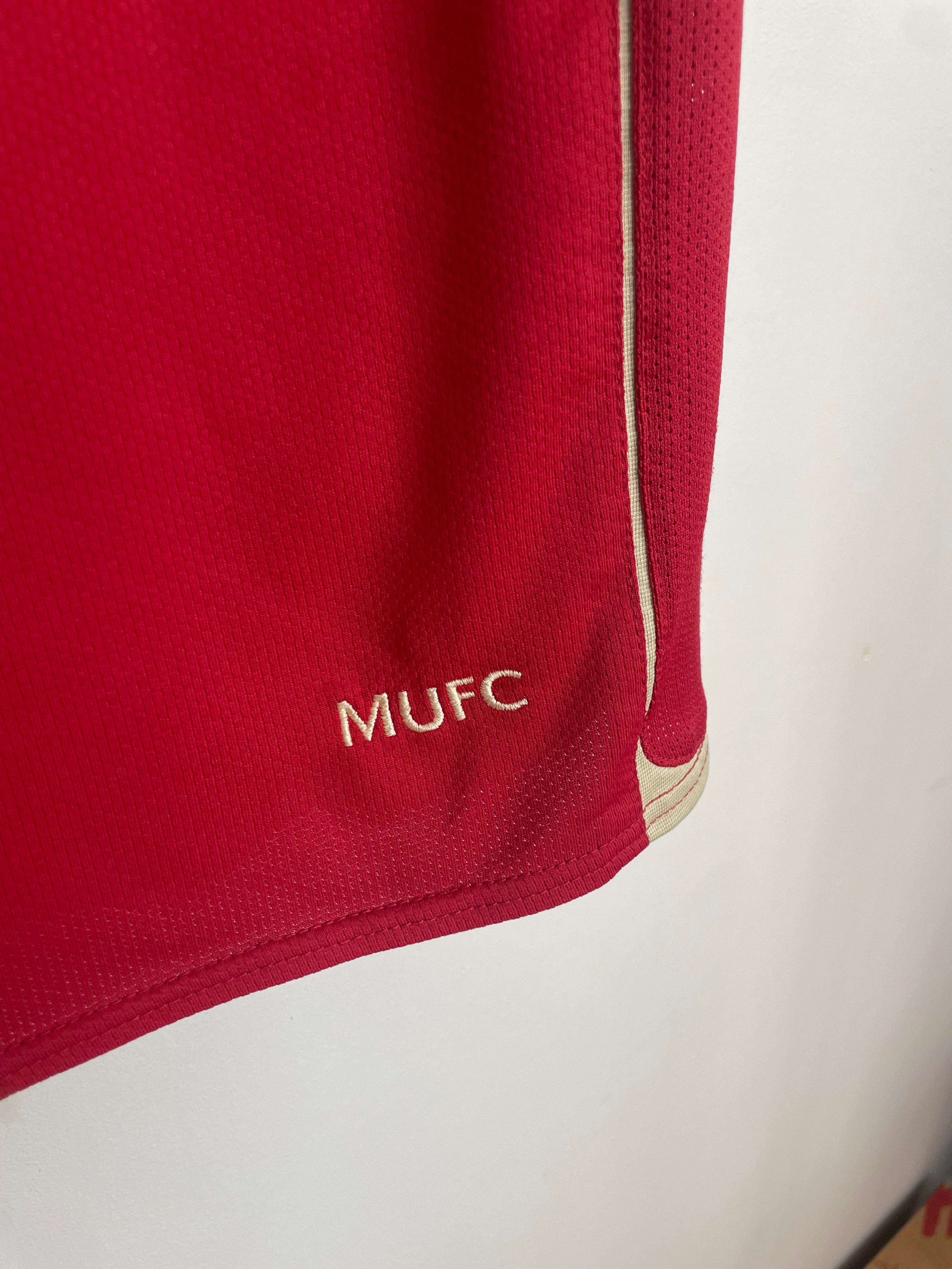 Manchester United 2006-07 UCL Home Shirt Larsson #17 Medium