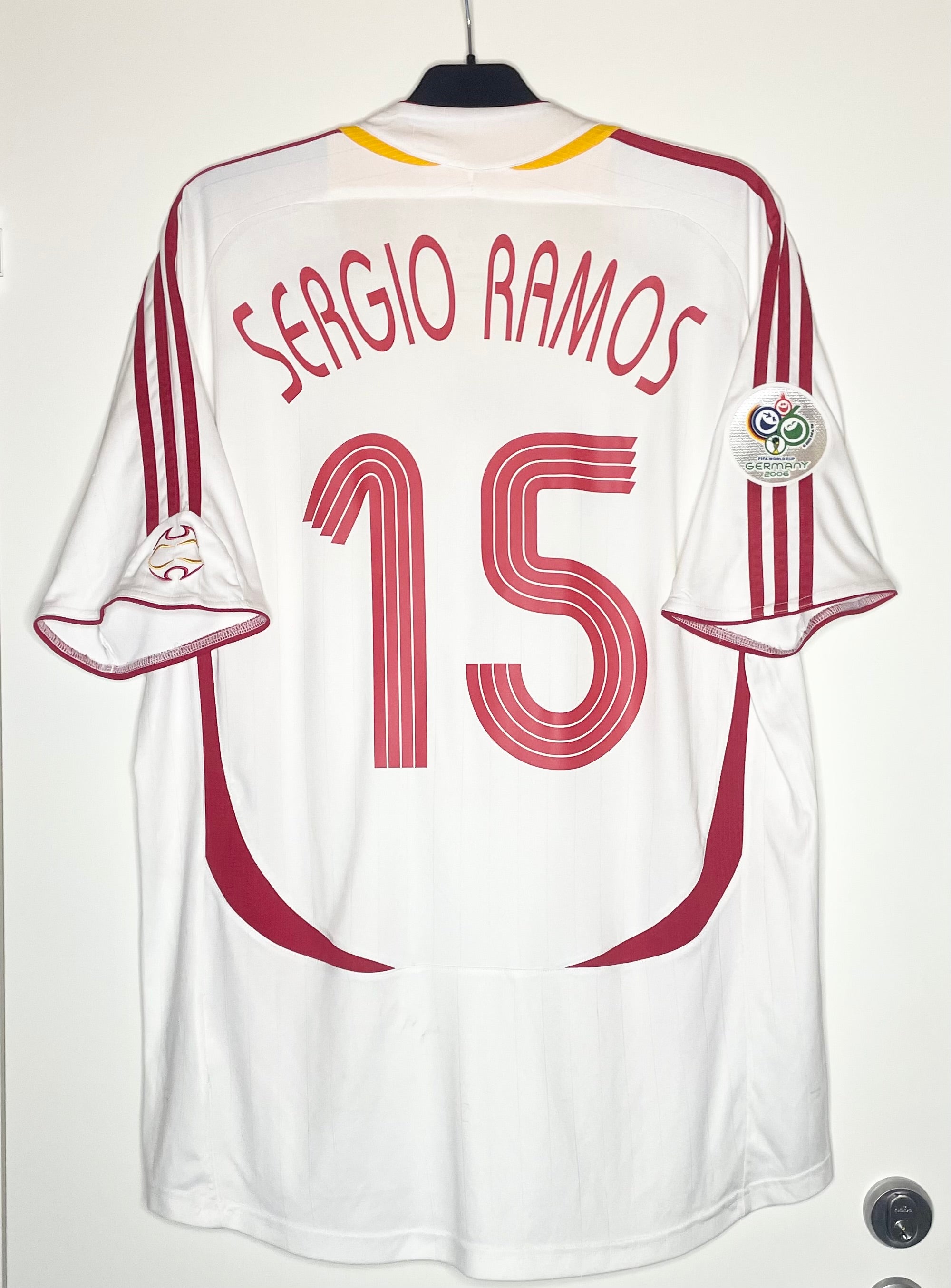 Spanien VM 2006 Bortatröja Sergio Ramos #15 XL