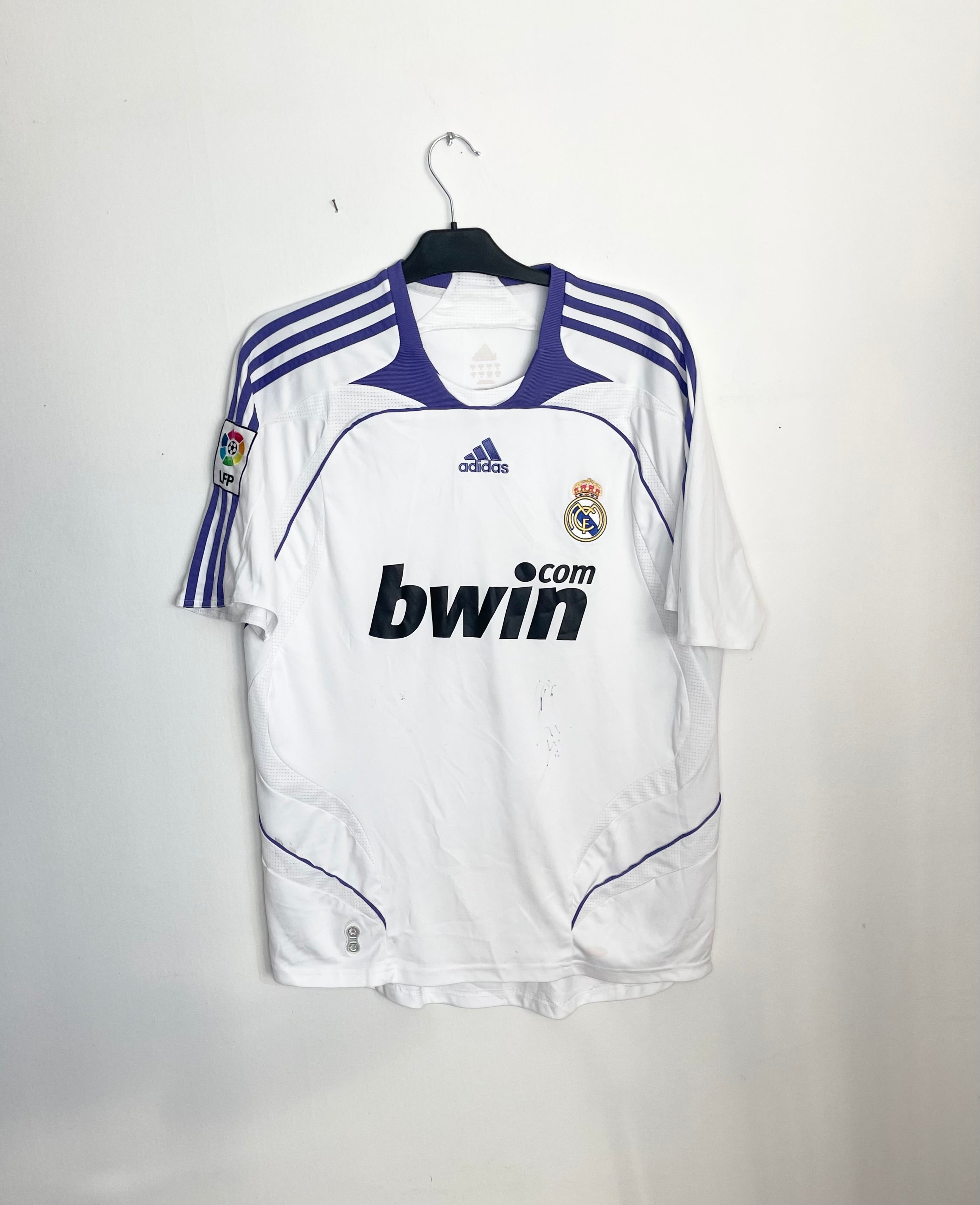 Real Madrid 2007-08 Home Shirt van Nistelrooy #17 Large