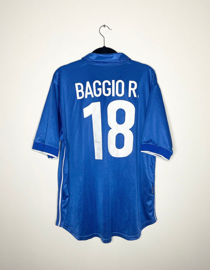 Italy 1998 Home Shirt R. Baggio #18 Large