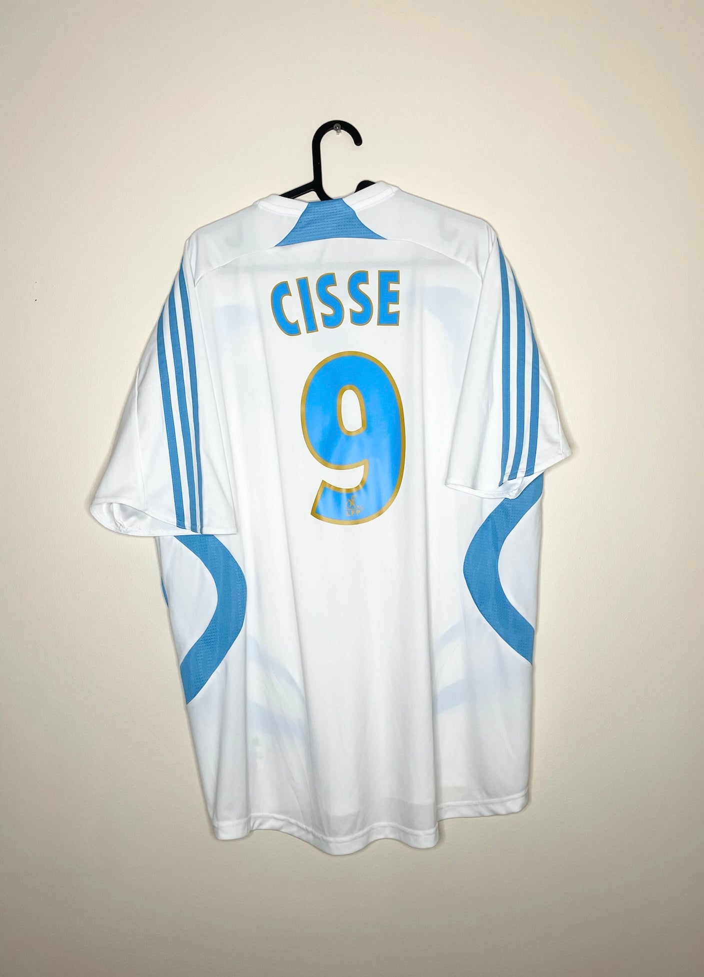 Olympique Marseille 2008-08 Home Shirt Cisse #9 XL?