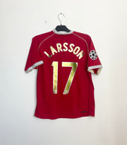 Manchester United 2006-07 UCL Home Shirt Larsson #17 Medium