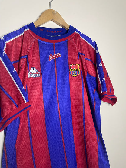 FC Barcelona 1997-98 Home Shirt Guardiola #4 Medium