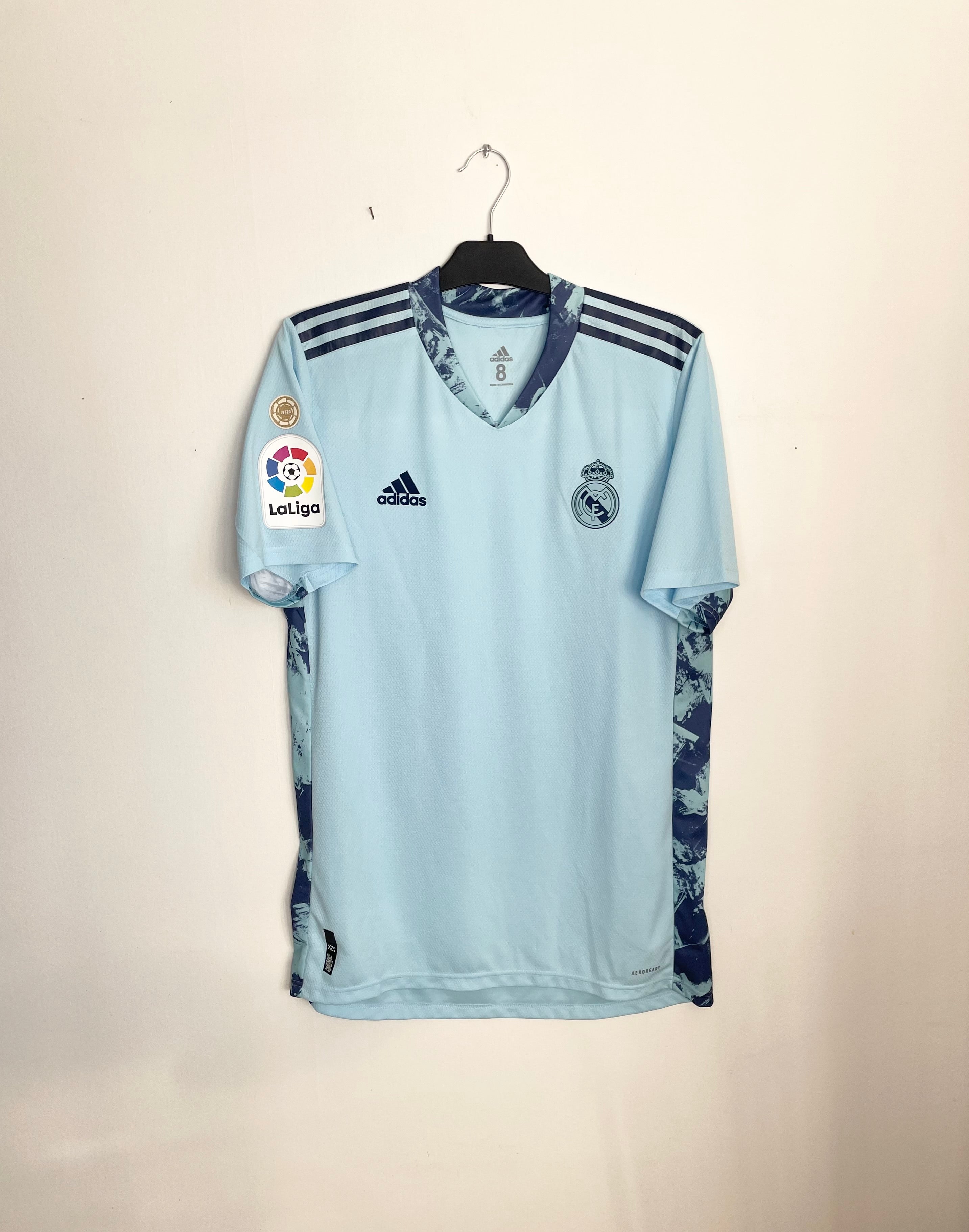 Real Madrid 2020-21 PLAYER VERSION Home GK Shirt Courtois #1 Size 8