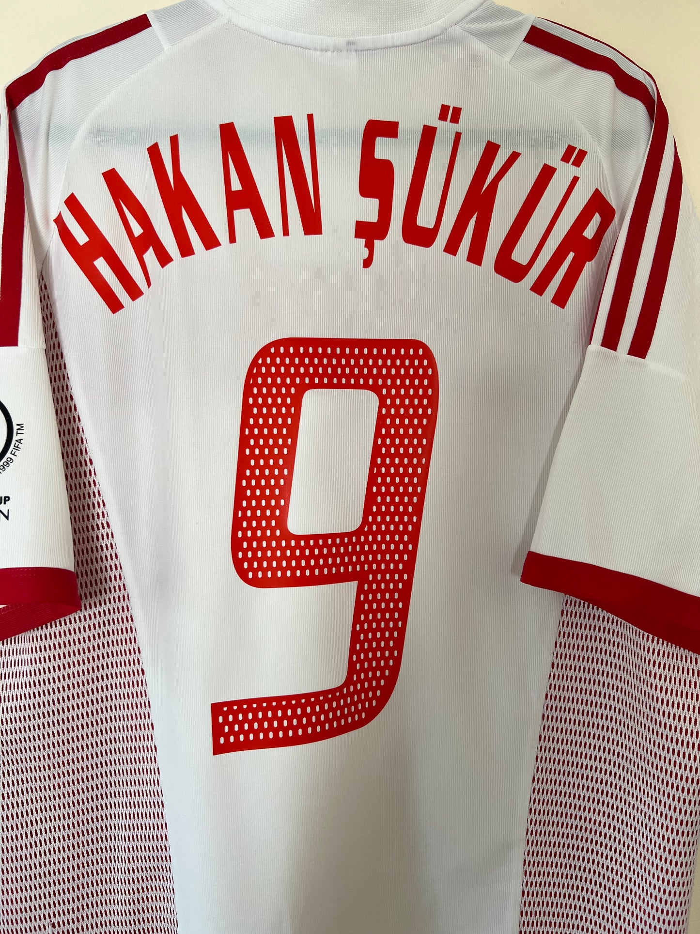 Turkey 2002 World Cup Home Shirt Hakan Sukur #9 Medium