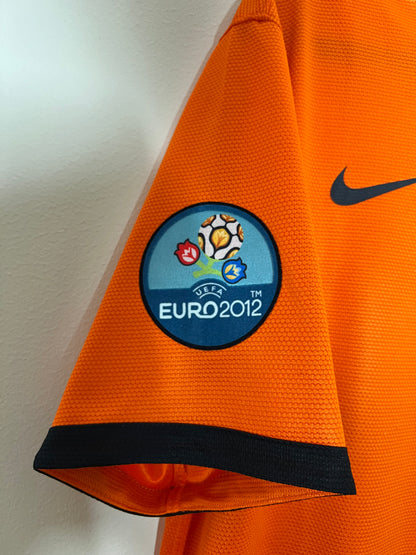 Netherlands 2012 EURO Home Shirt Robben #11 Large