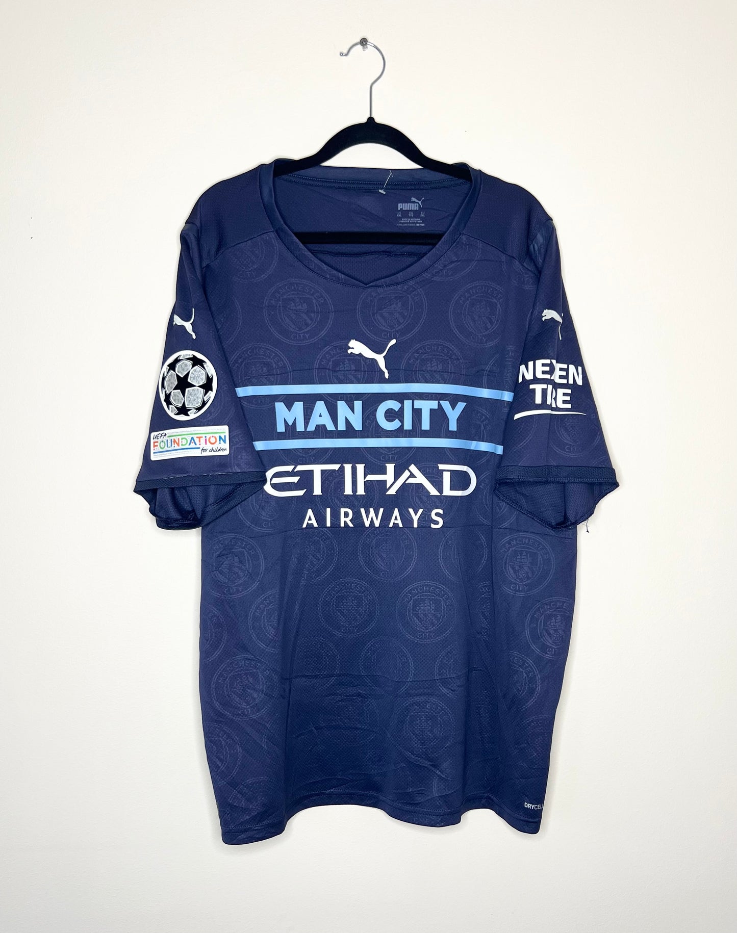 Manchester City 2021-22 Third Shirt UCL Grealish #10 XXL