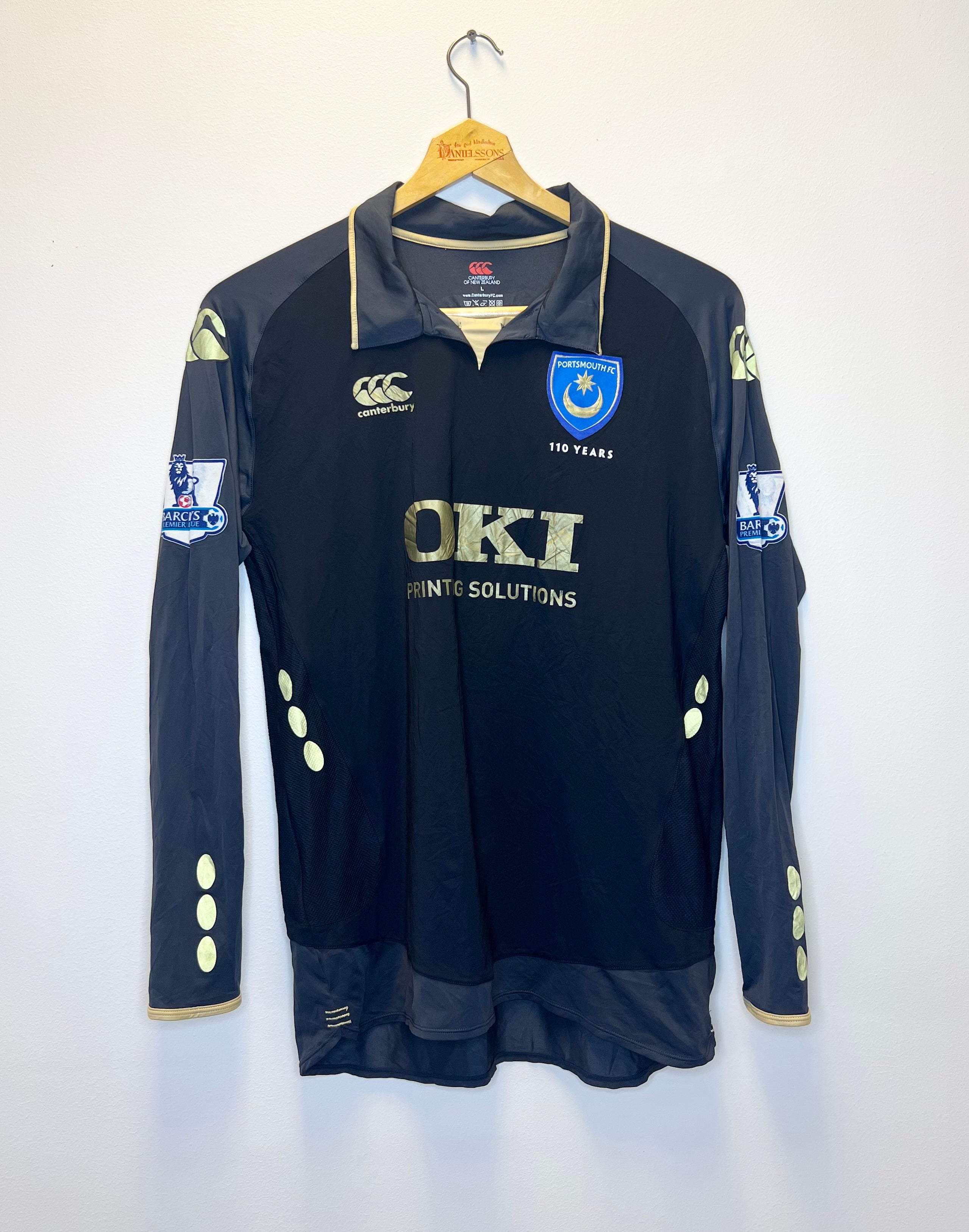 Portsmouth 2008-09 MATCHWORN Authentic Player Issue Third Shirt #3 Kaboul Large