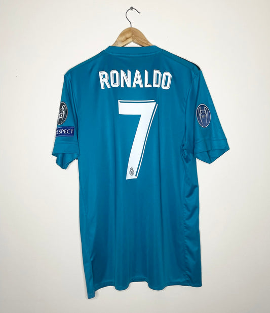 Real Madrid 2017-18 UCL Third Shirt Ronaldo #7 Large