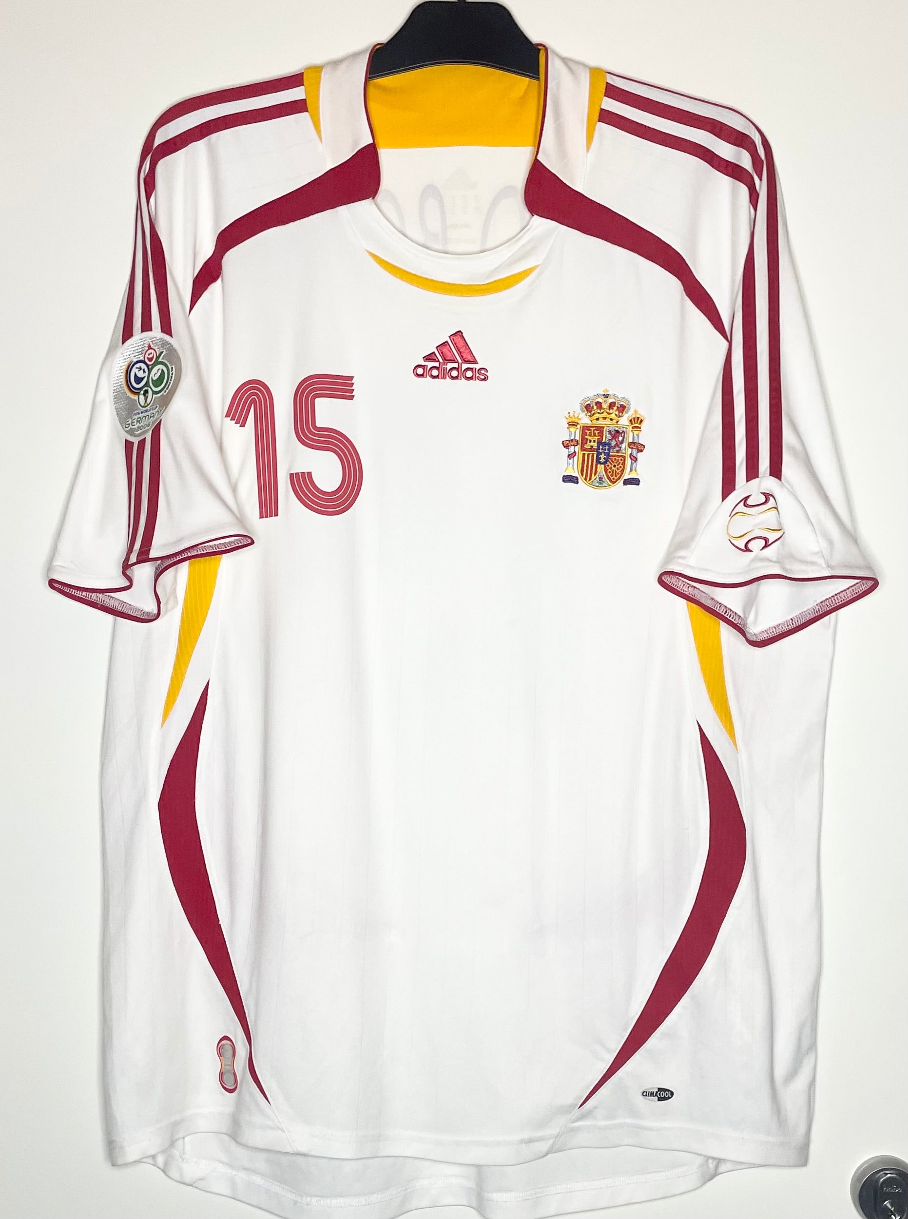 Spanien VM 2006 Bortatröja Sergio Ramos #15 XL