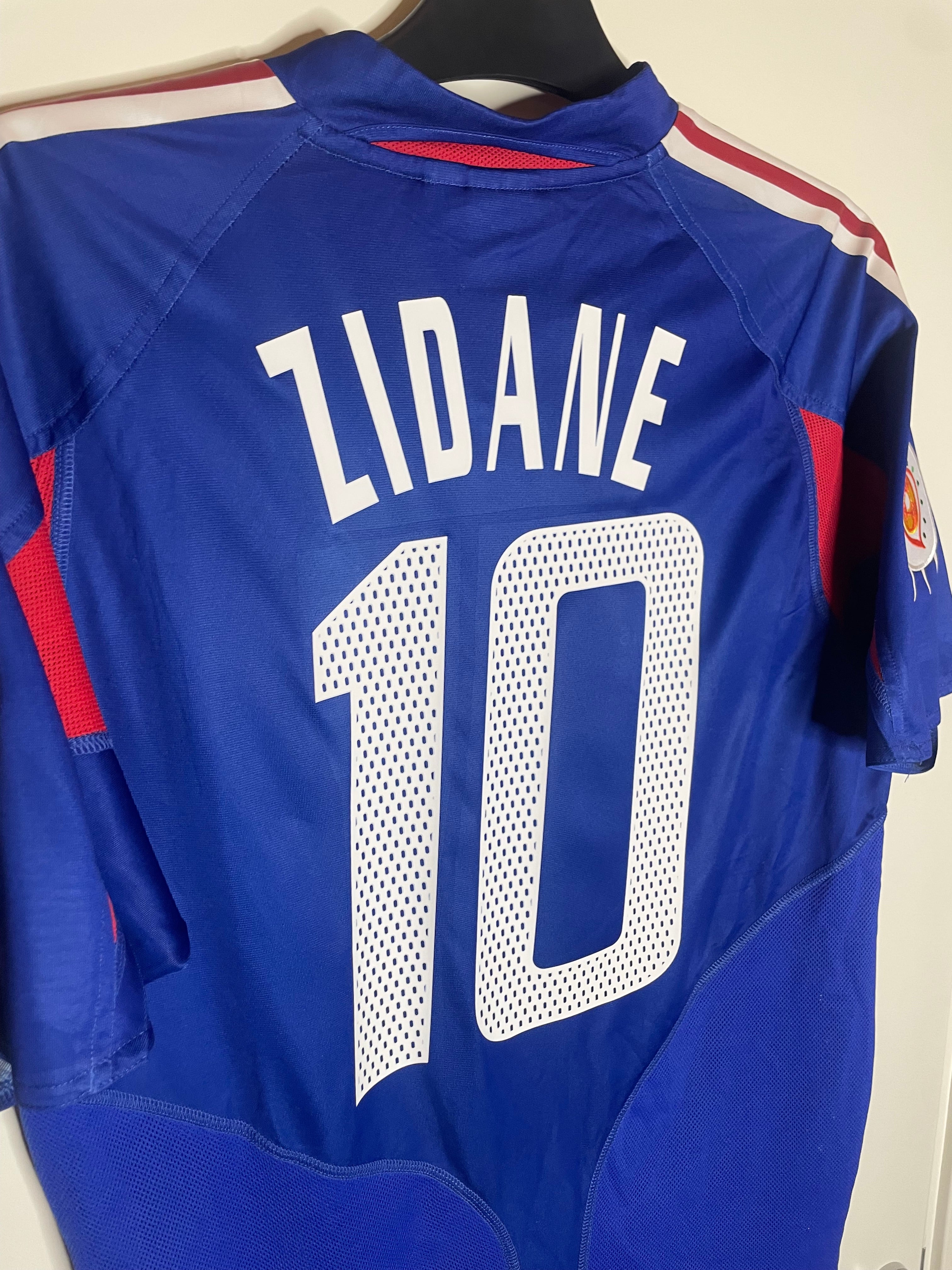 Frankrike EURO 2004 Hemmatröja Zidane #10 Medium