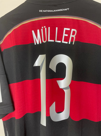 Germany 2014 World Cup Away Shirt Muller #13 XL