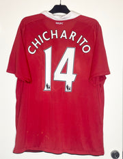 Manchester United 2010-11 Hemmatröja Chicharito #14 XXL