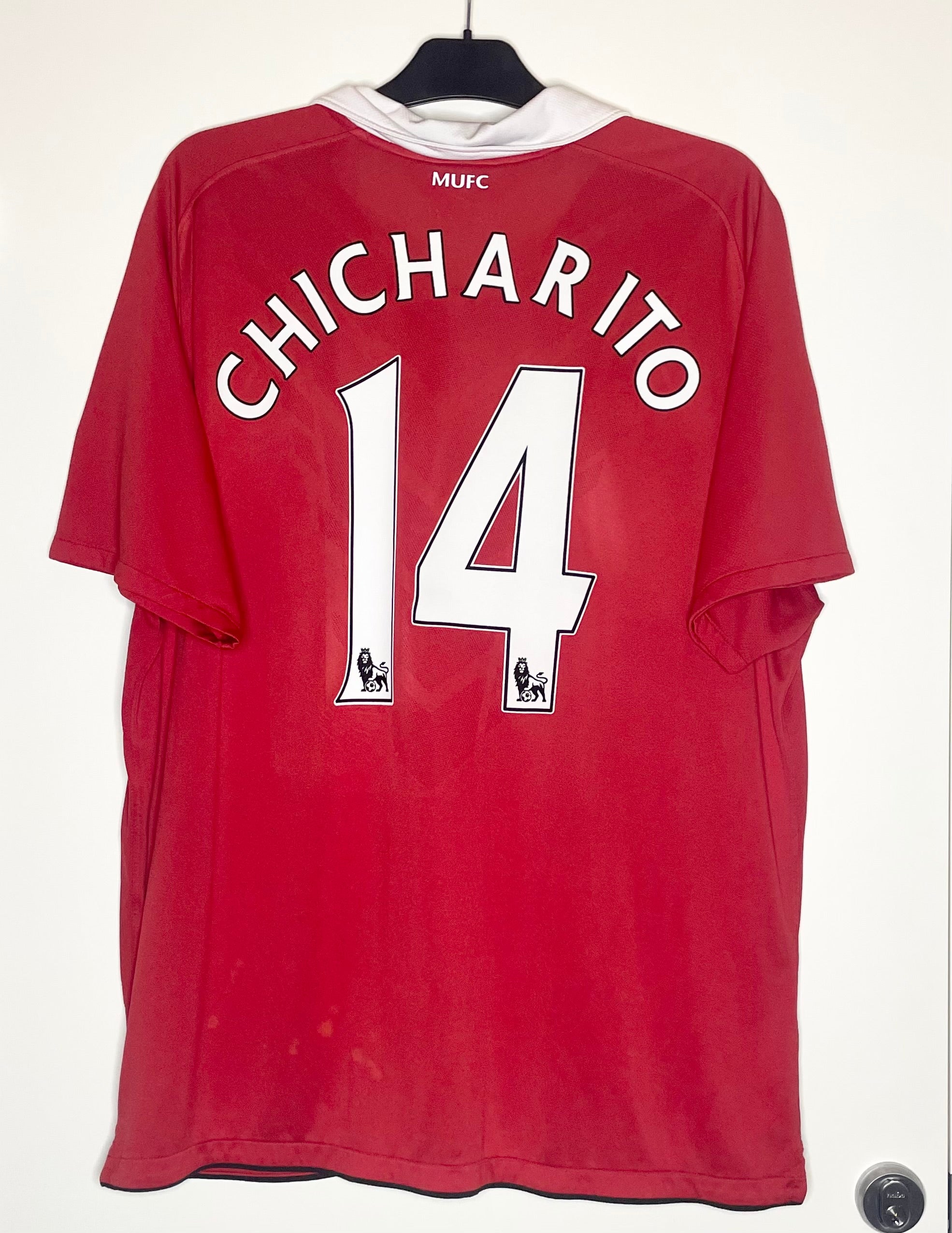 Manchester United 2010-11 Hemmatröja Chicharito #14 XXL