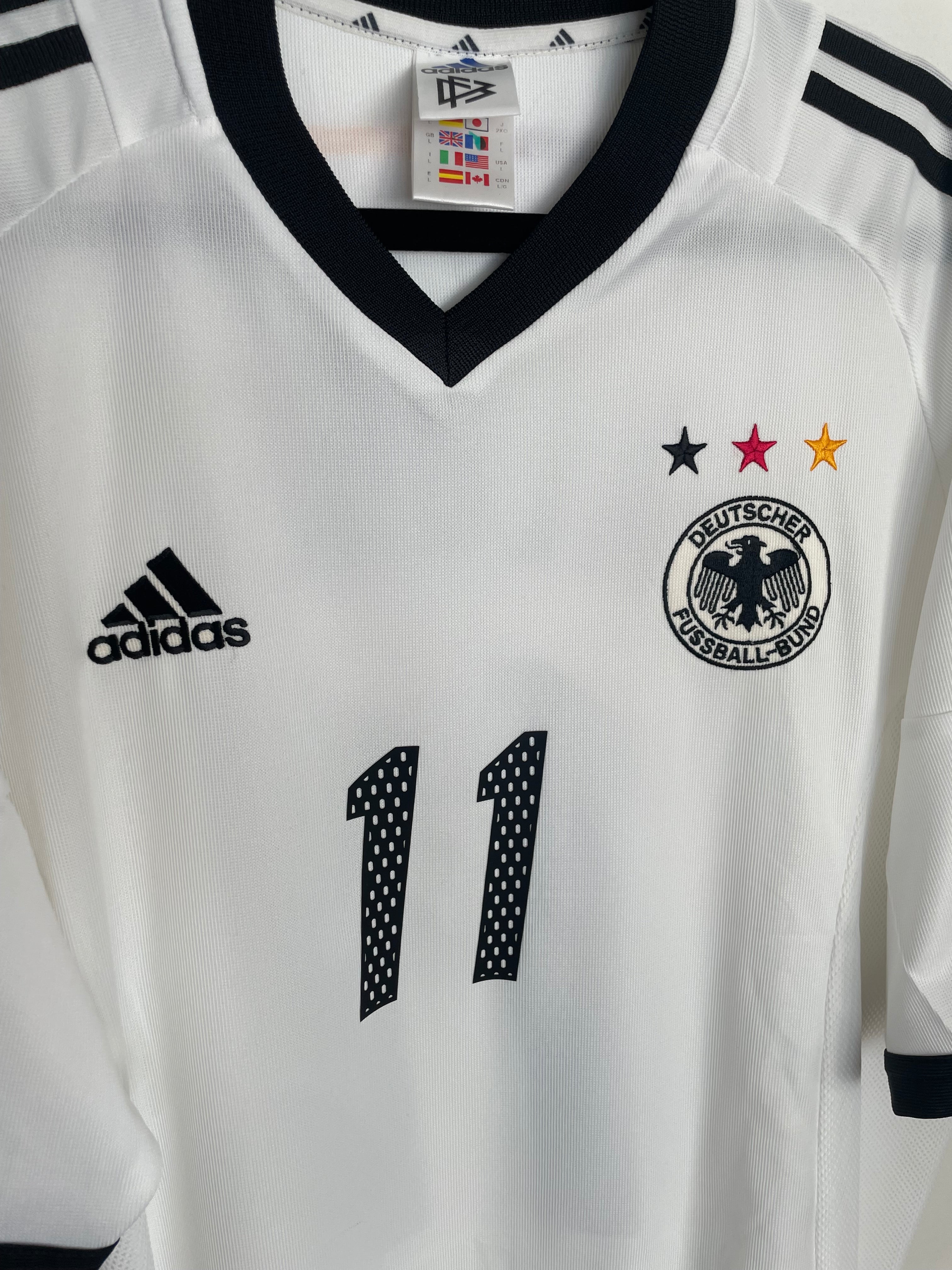 Germany 2002 World Cup Home Shirt Klose #11 Large