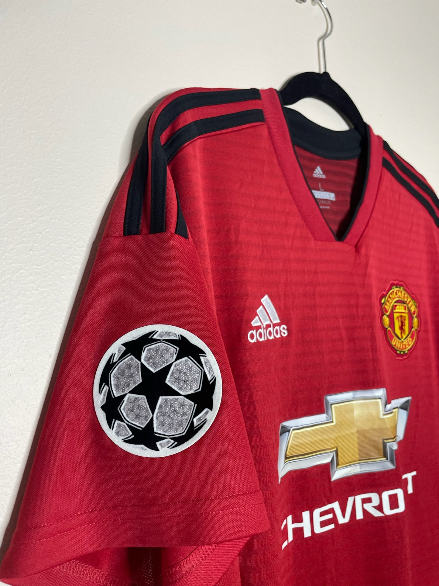 Manchester United 2018-19 Home Shirt UCL Rashford #10 Medium