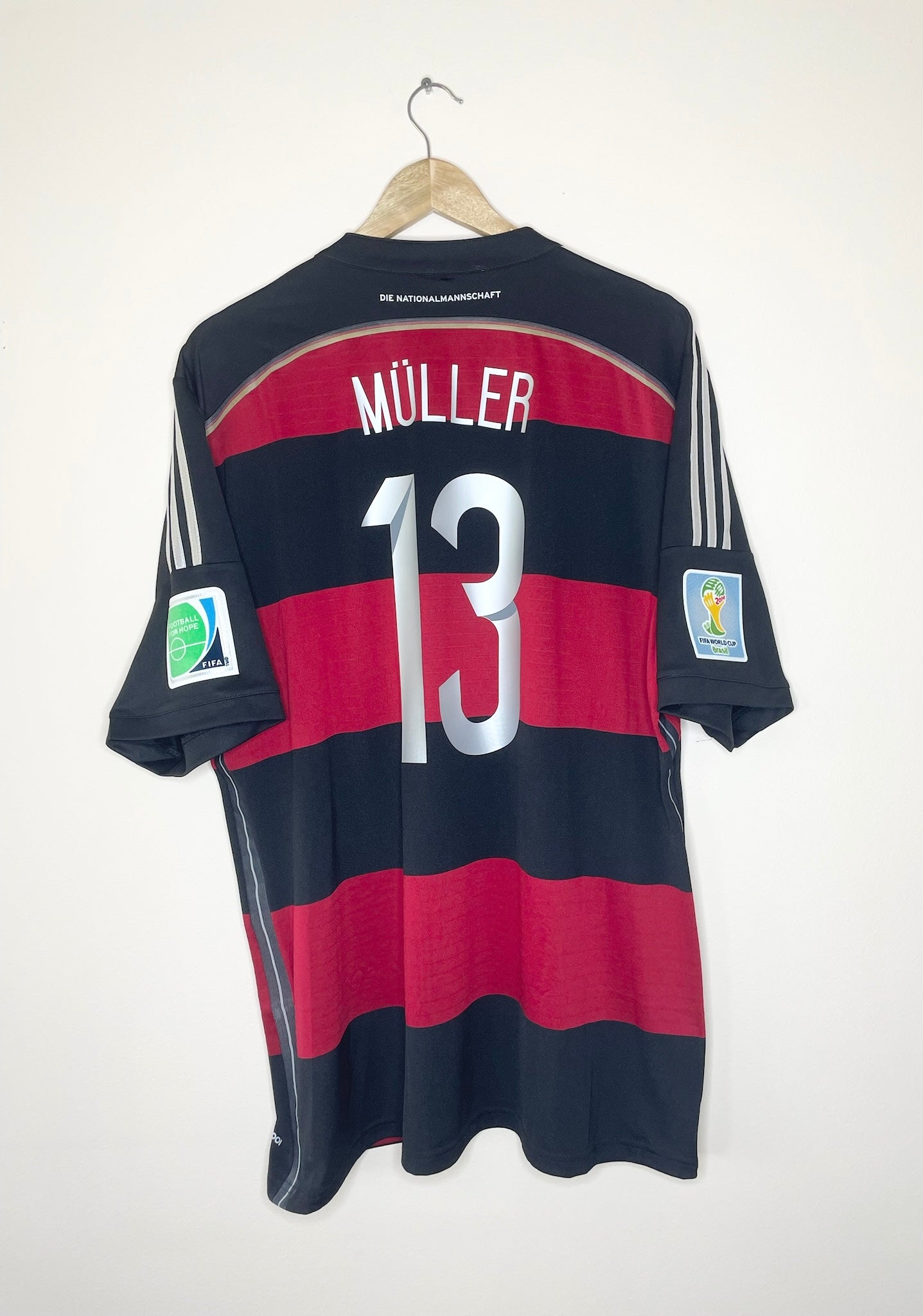 Germany 2014 World Cup Away Shirt Muller #13 XL