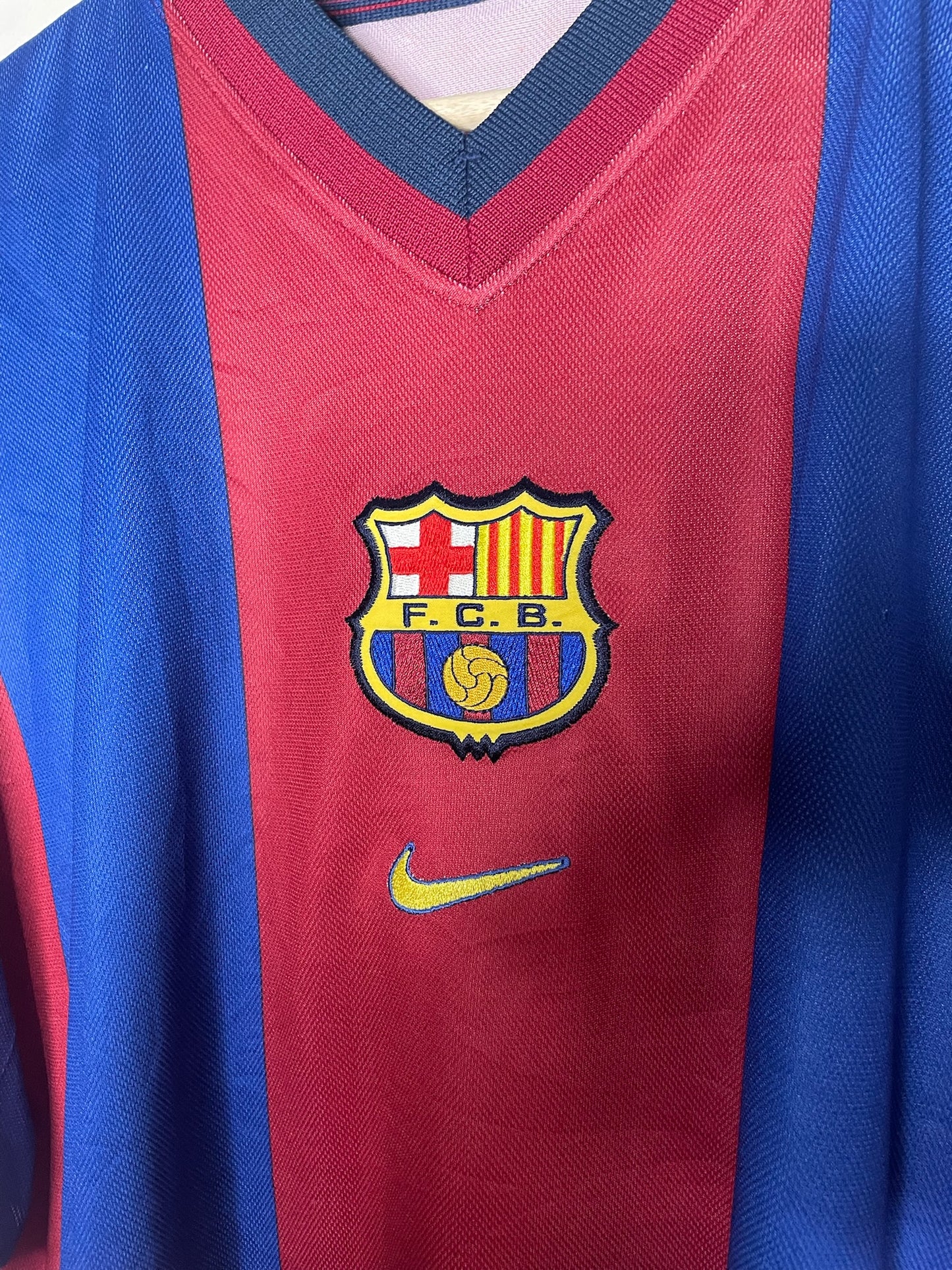 FC Barcelona 1998-99 Home Shirt Luis Enrique #21 Large