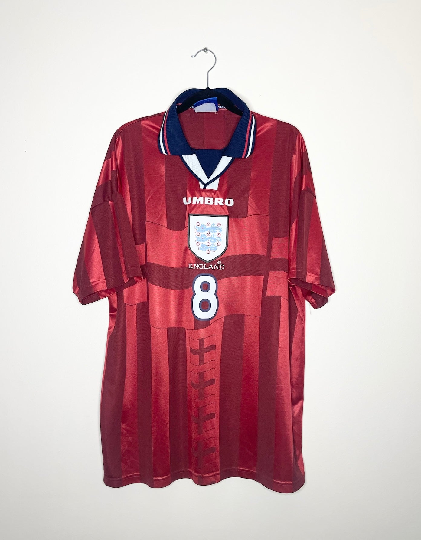 England 1998-2000 Away Shirt Gascoigne #8 XL