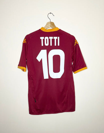 AS Roma 2007-08 Home Shirt Totti #10 Large