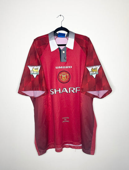 Manchester United 1996-1998 Home Shirt Beckham #7 XXL