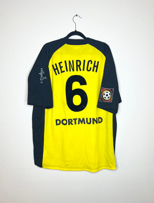 Borussia Dortmund 2000-2001 Home Shirt *SIGNED* Heinrich #6 XXL