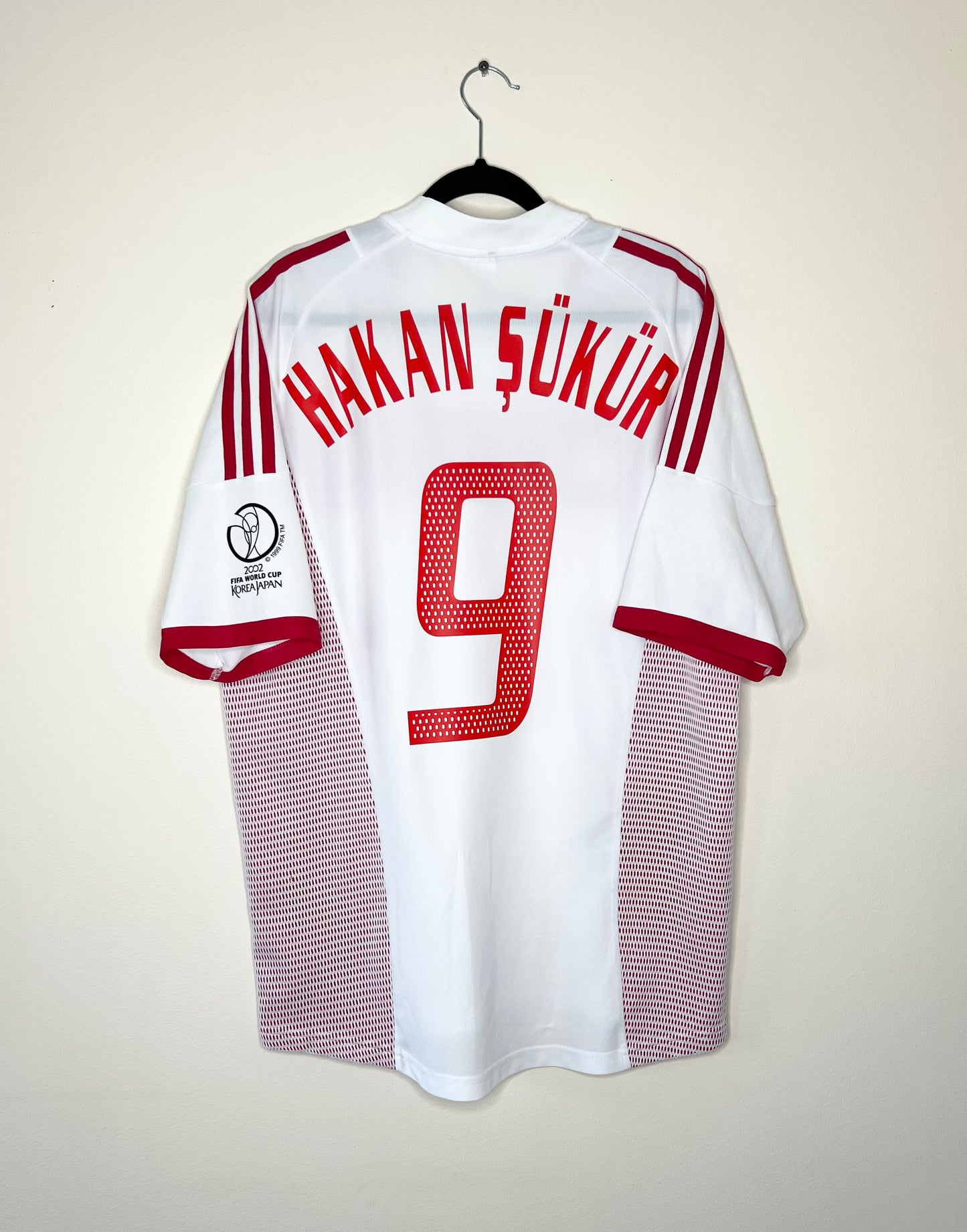 Turkey 2002 World Cup Home Shirt Hakan Sukur #9 Medium