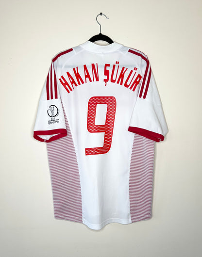 Turkey 2002 World Cup Home Shirt Hakan Sukur #9 Medium