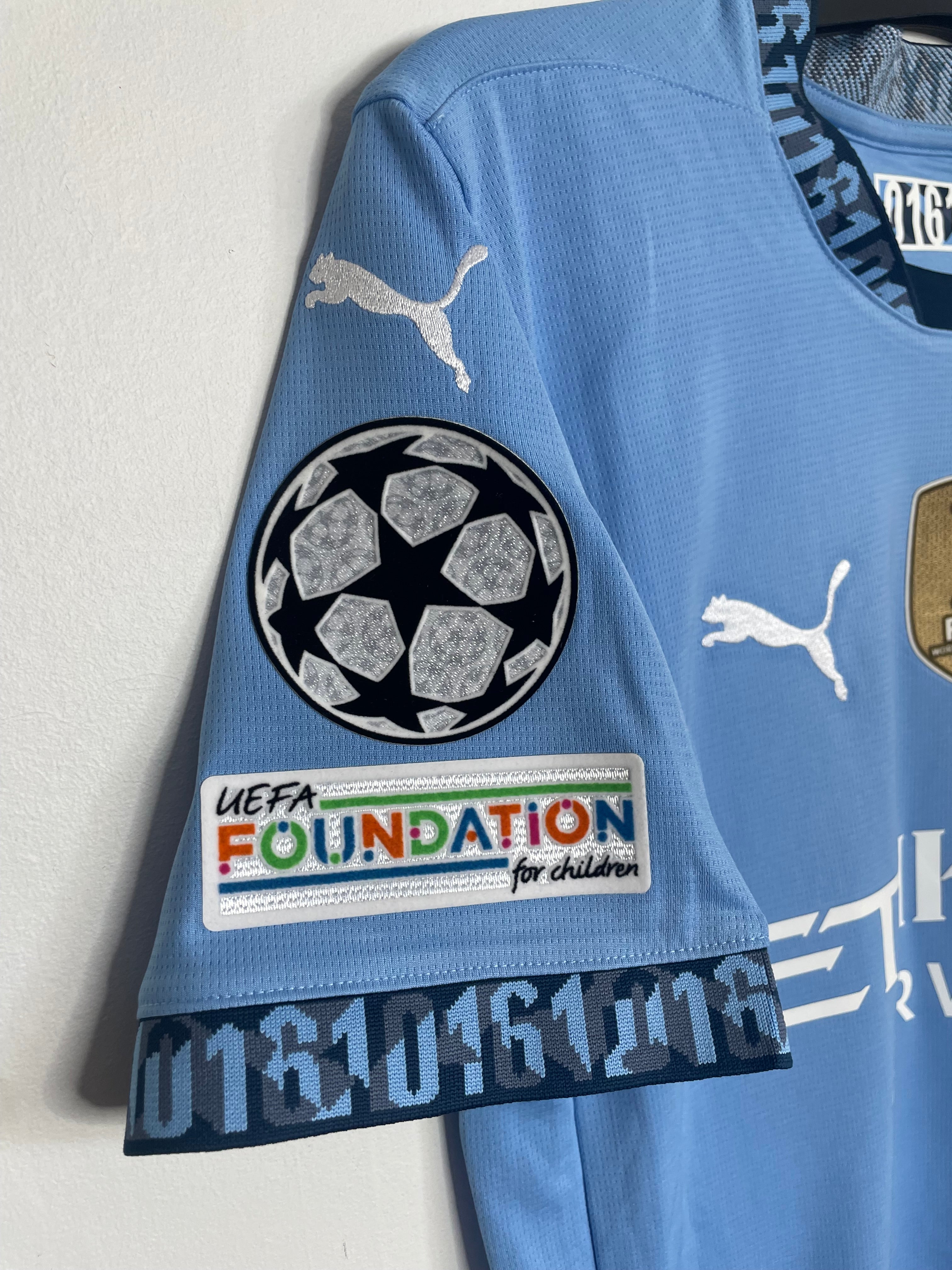 Manchester City 2024-25 UCL Home Shirt Haaland #9 Small