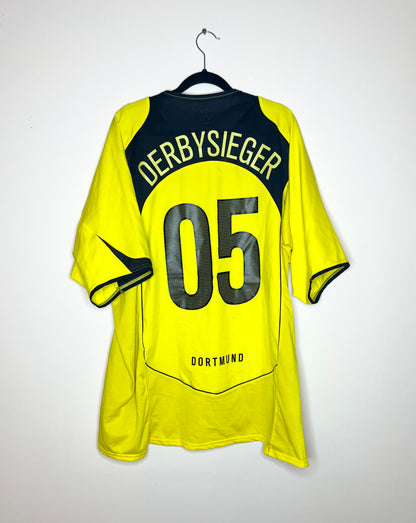 Borussia Dortmund 2004-05 Home Shirt *SIGNED* Derbysieger #05 XXL