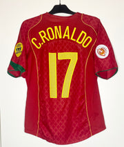Portugal EURO 2004 Hemmatröja Ronaldo #17 Medium