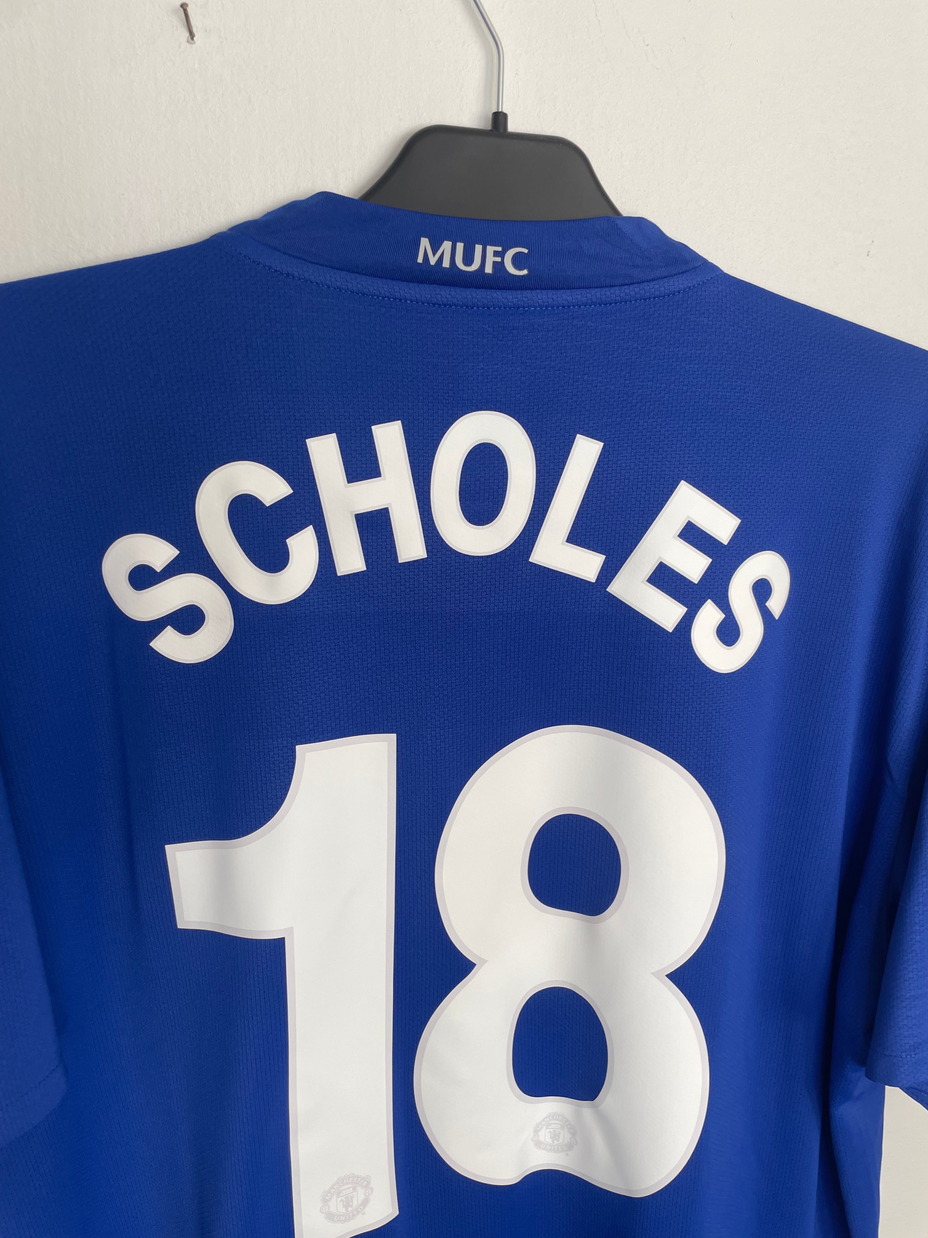 Manchester United 2008-09 Third Shirt Scholes #18 XL