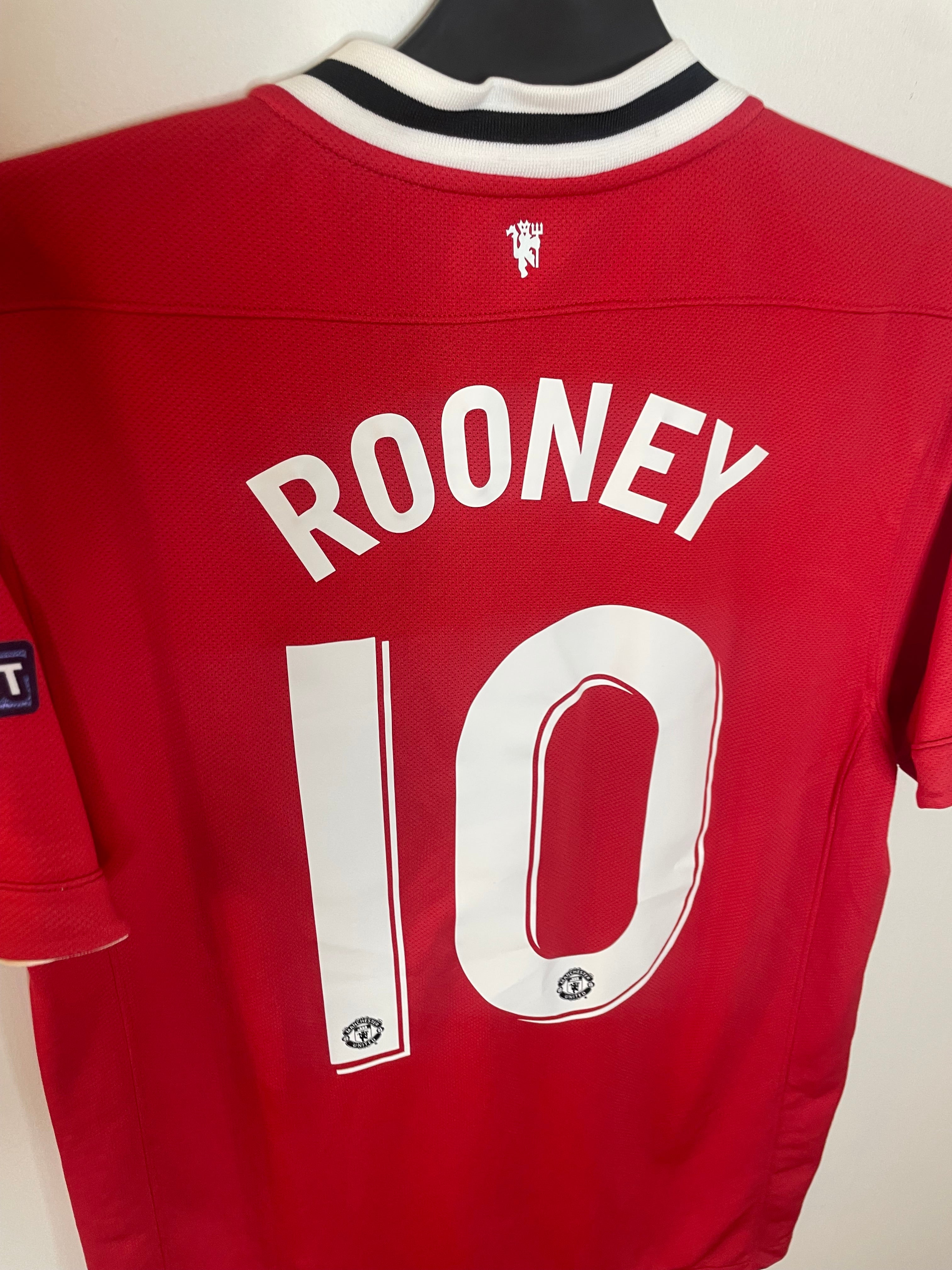 Manchester United 2011-12 UCL Home Shirt Rooney #10 Medium