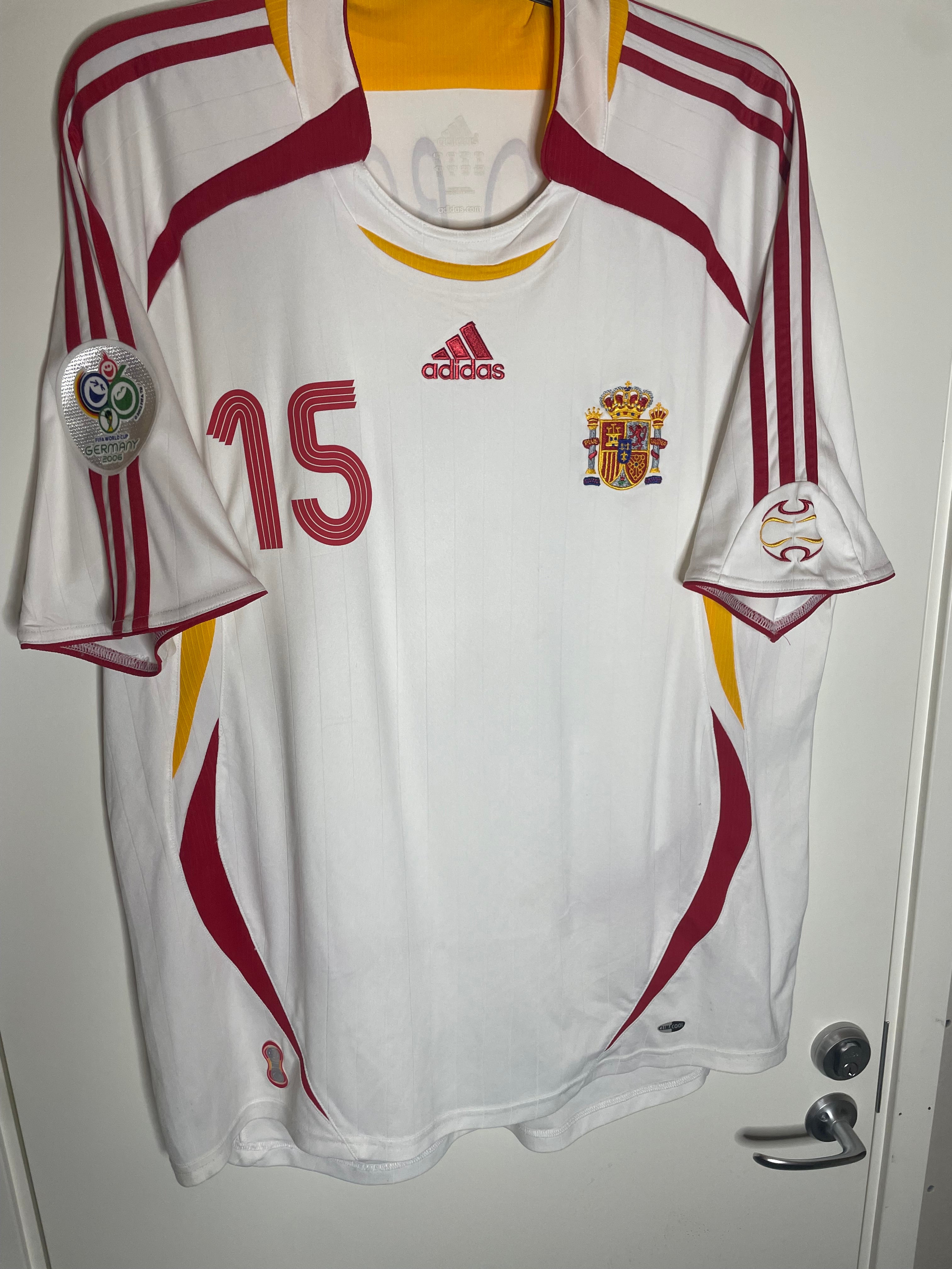 Spanien VM 2006 Bortatröja Sergio Ramos #15 XL