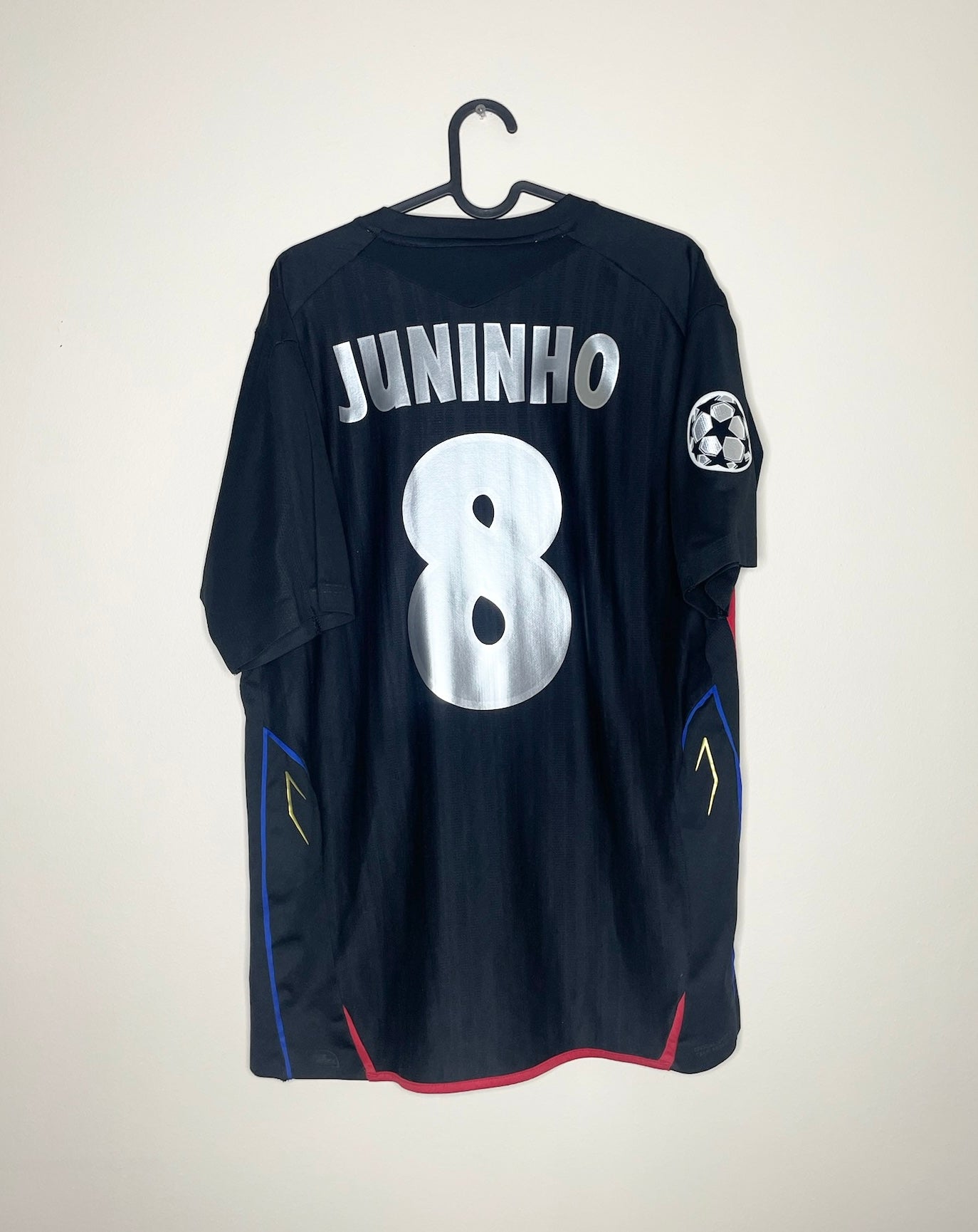 Olympique Lyon 2007-08 UCL Away Shirt Juninho #8 Large