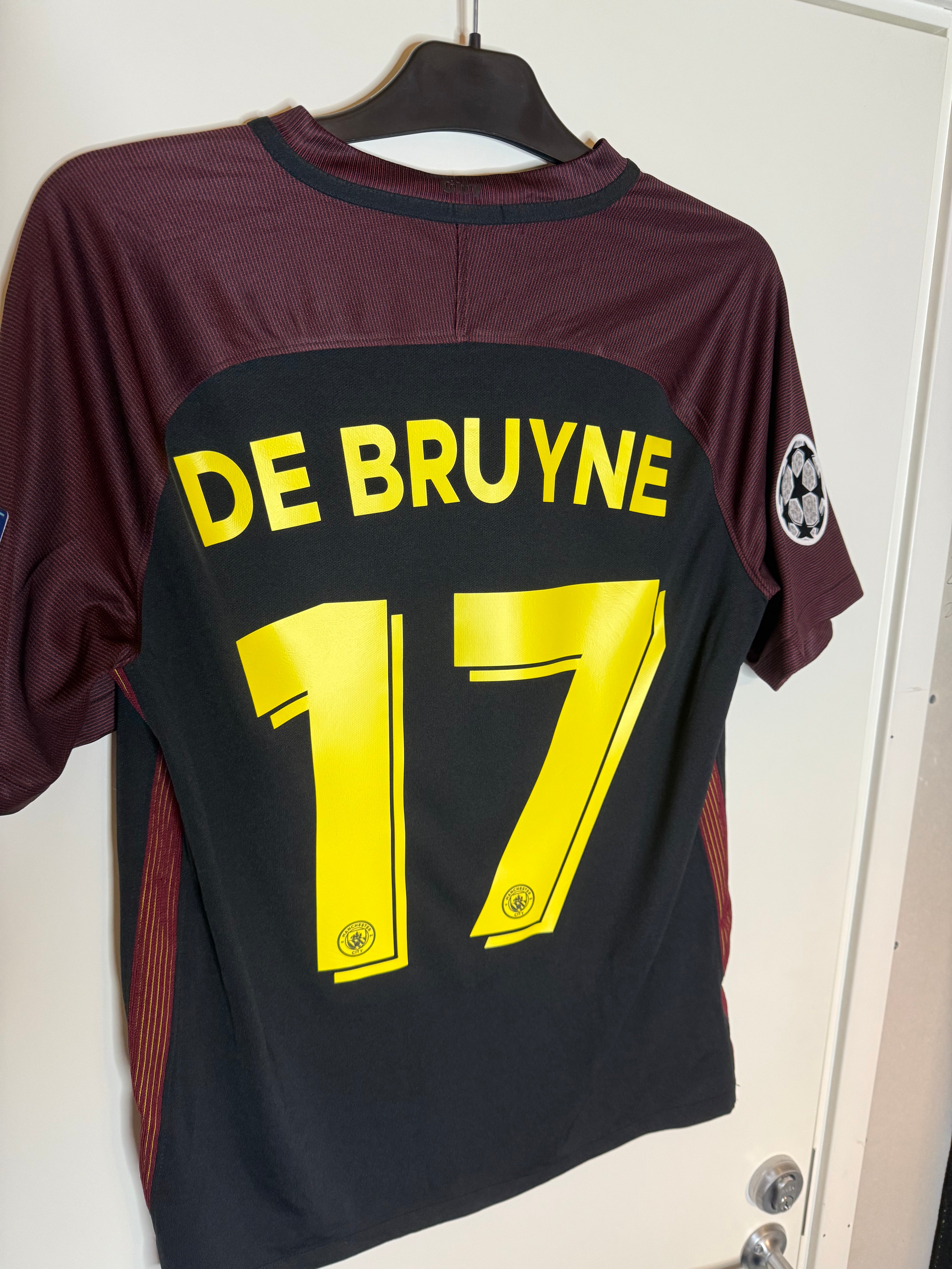 Manchester City 2016-17 UCL Bortatröja De Bruyne #17 Medium