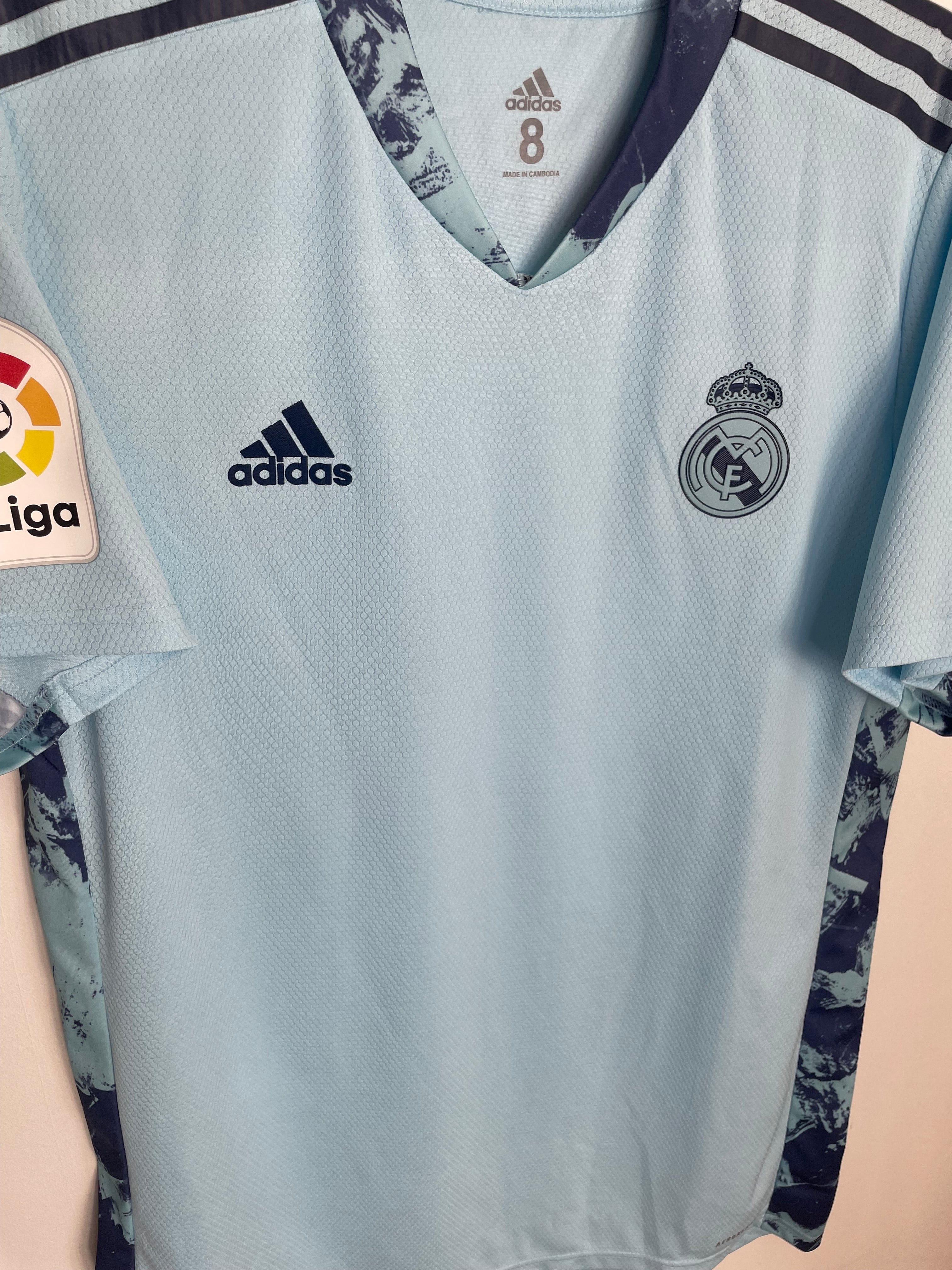 Real Madrid 2020-21 PLAYER VERSION Home GK Shirt Courtois #1 Size 8
