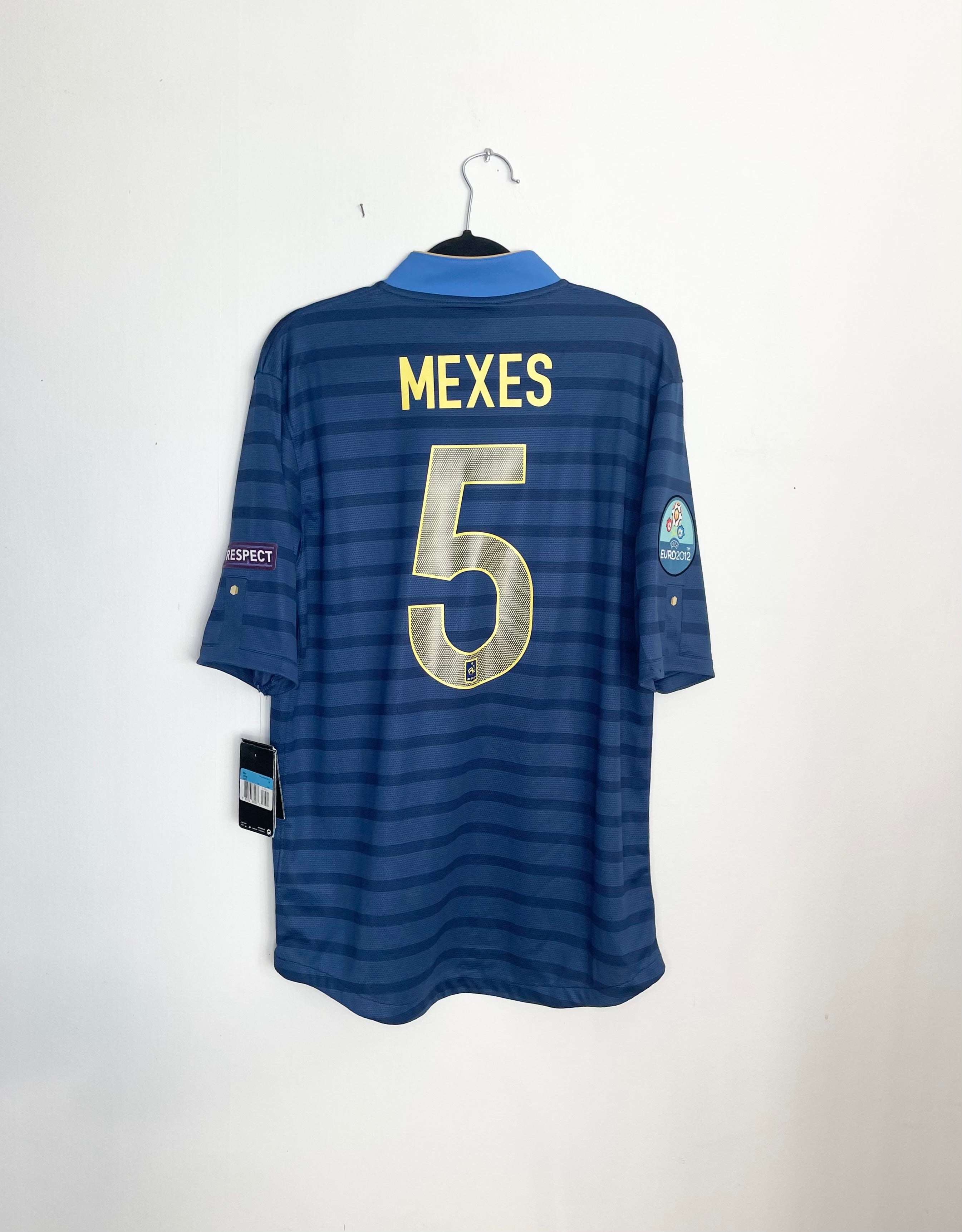 France 2012 EURO BNWT Home Shirt Mexes #5 Medium